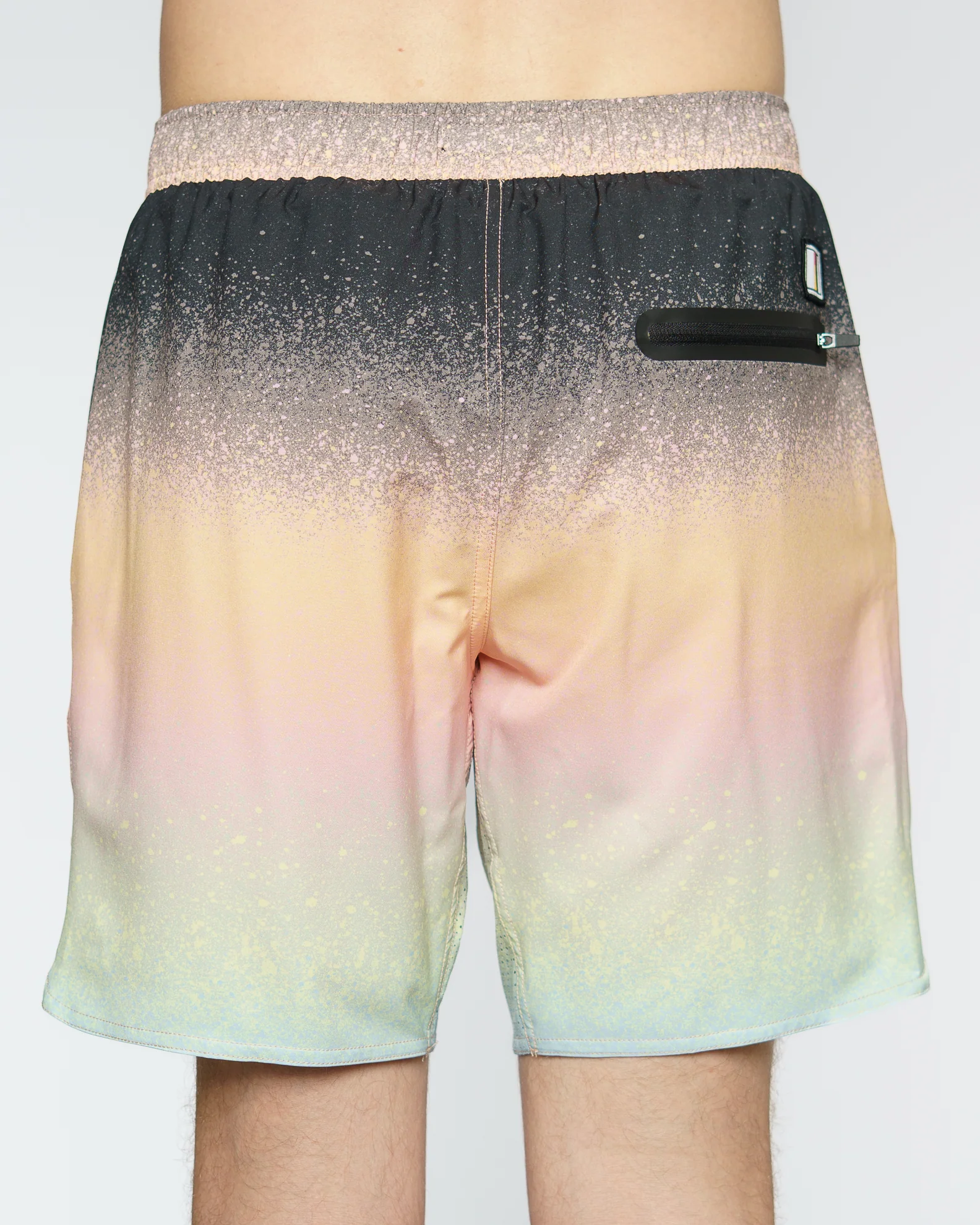17" Repeater Print Boardshorts - Black - Image 2