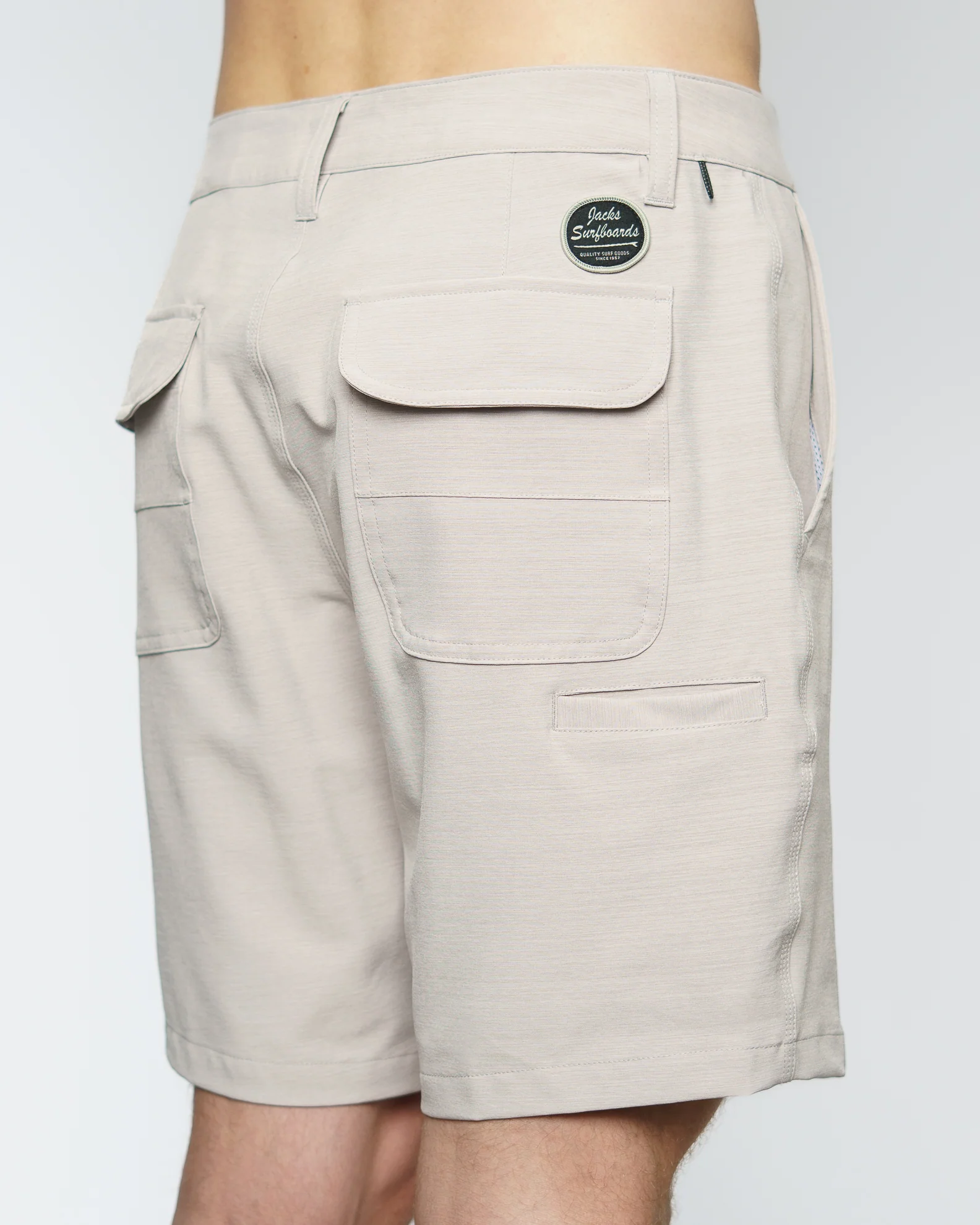 19" Daily Hybrid Shorts - Stone - Image 4