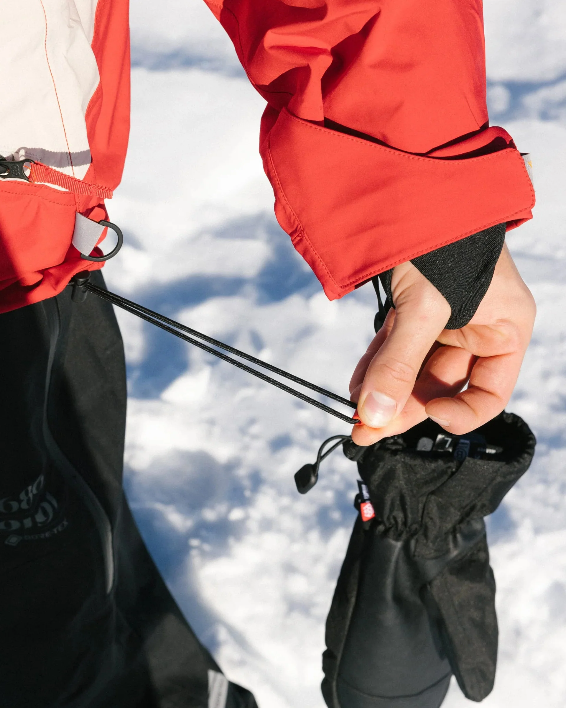2002 X3 3L Shell Snow Jacket - True Red Colorblock - Image 9