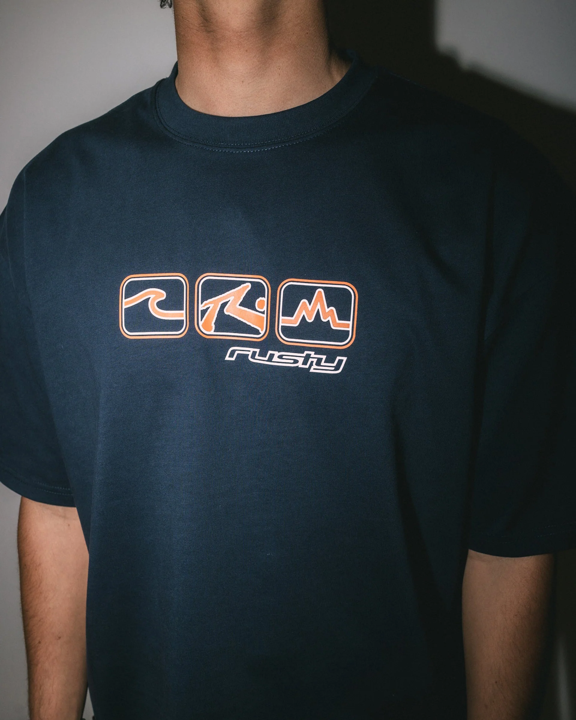 3 Squared Heavy S/S T-Shirt - Navy Blue - Image 5