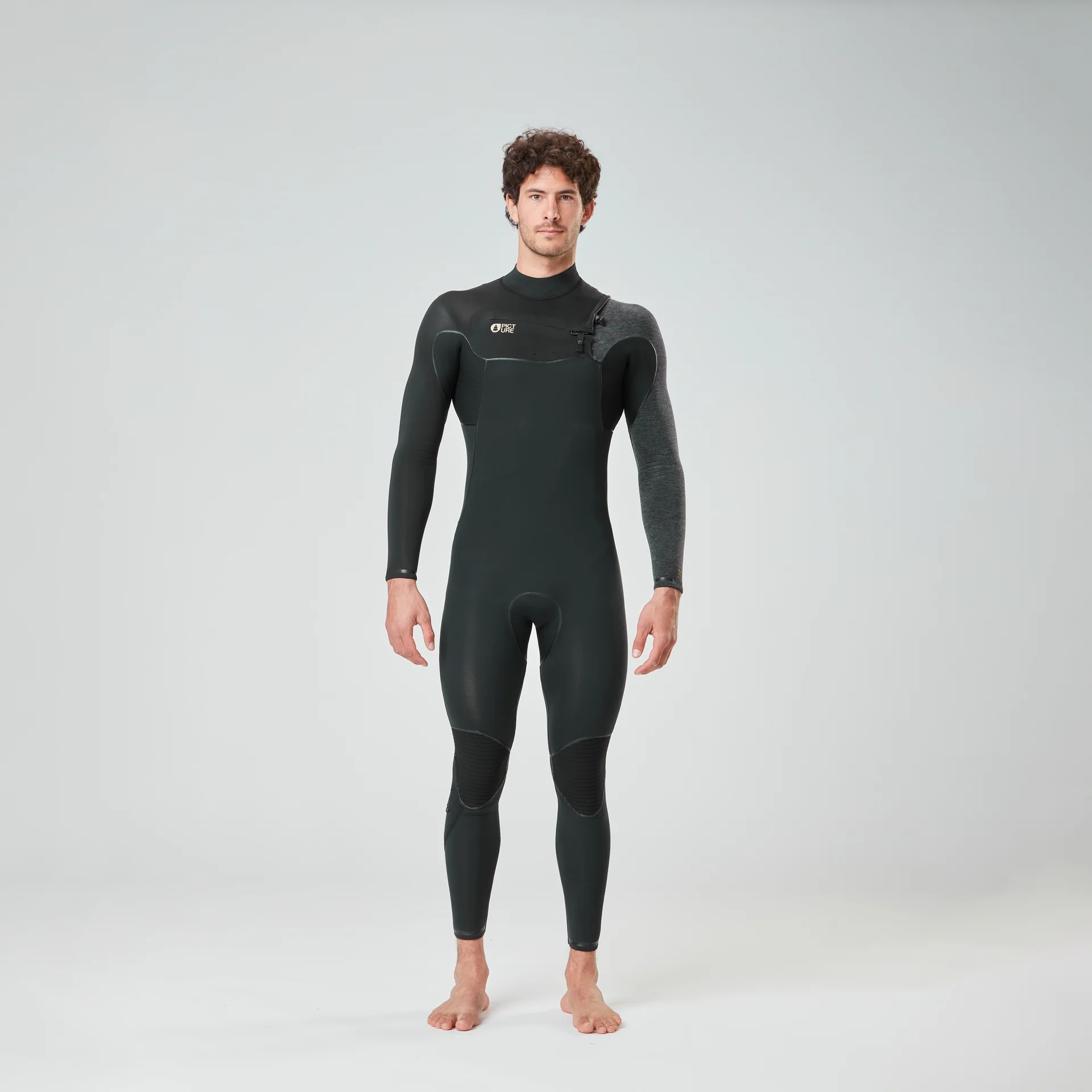 4/3mm Dome Front Chest Zip Fullsuit - Black