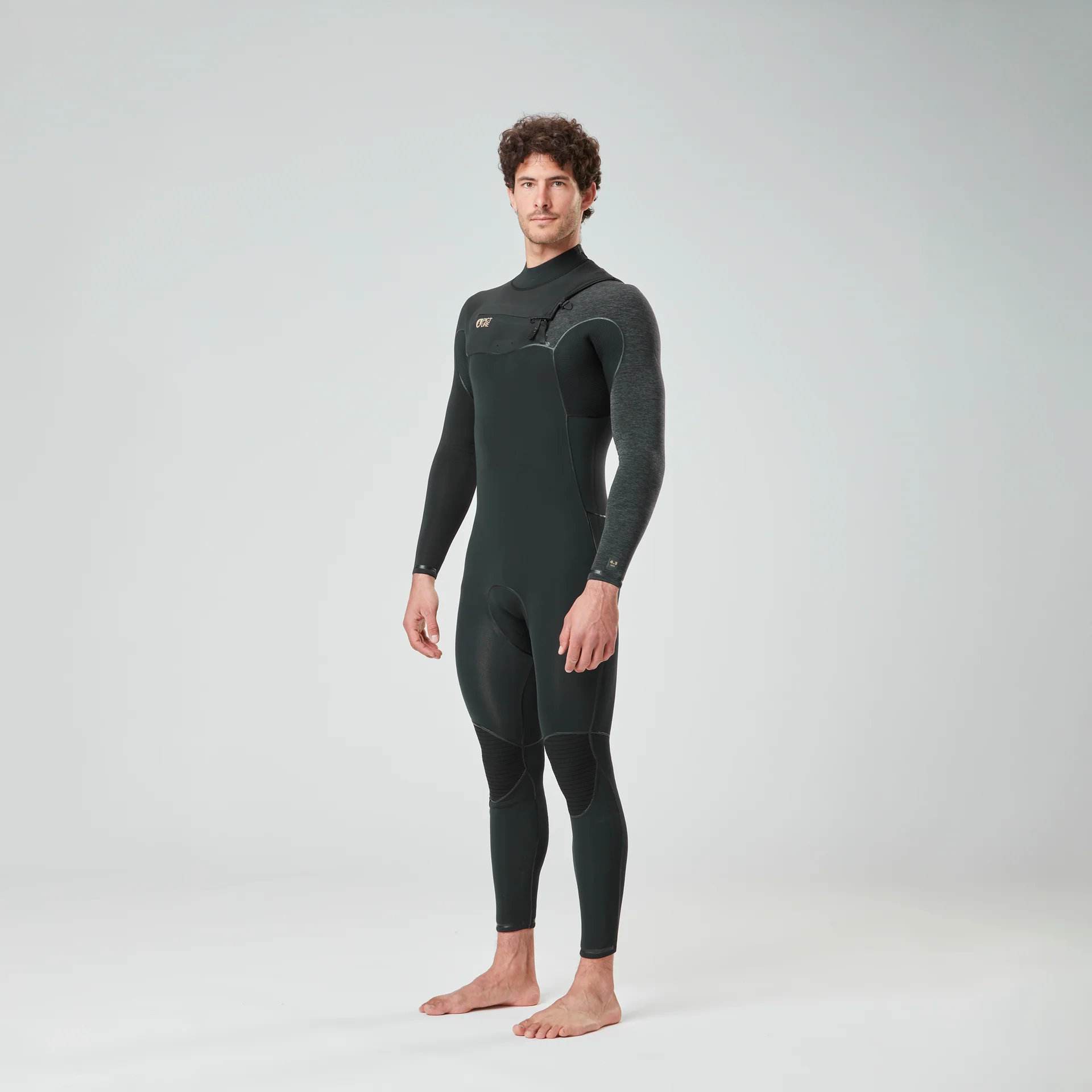 4/3mm Dome Front Chest Zip Fullsuit - Black - Image 3
