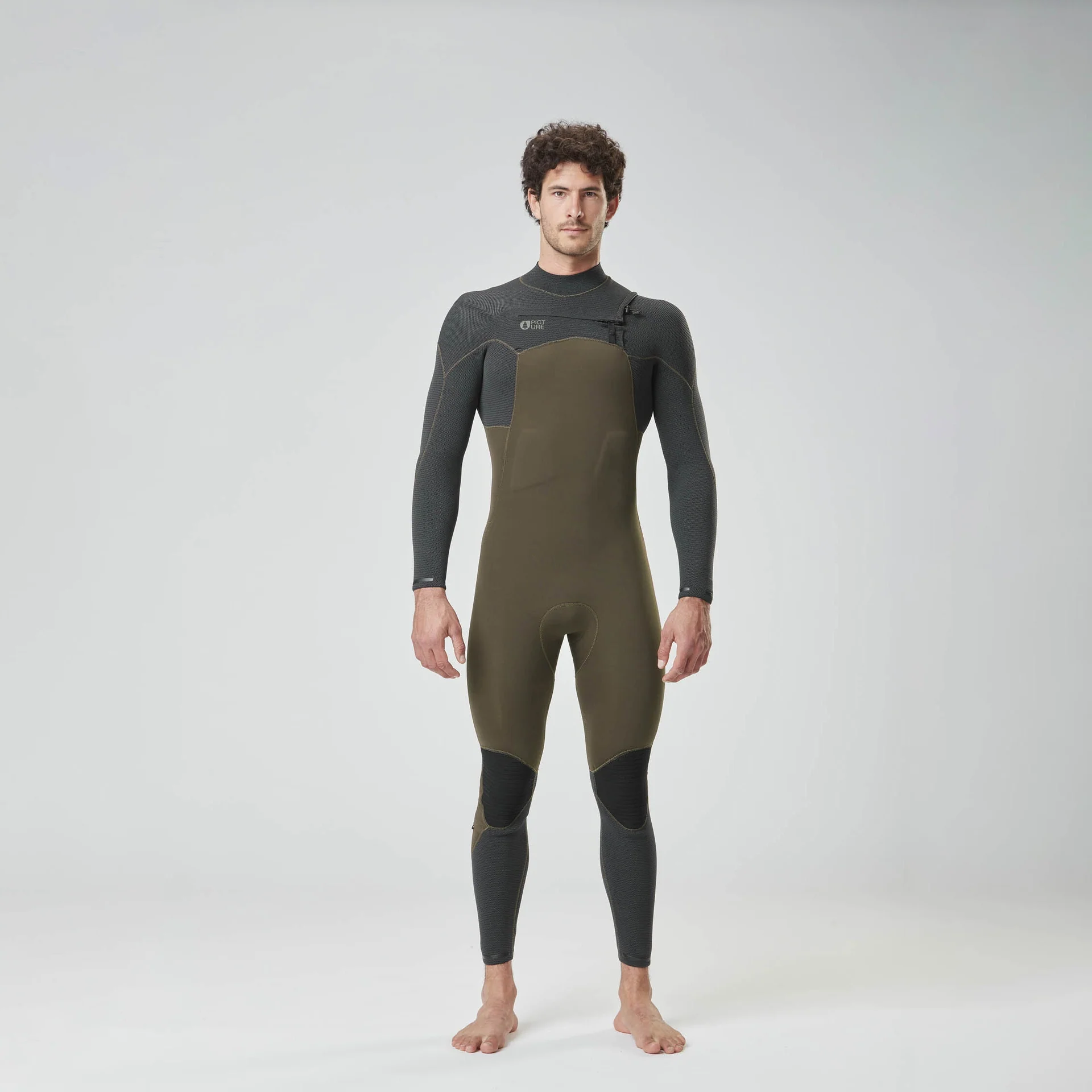4/3mm Equation Flex Skin Front Chest Zip Fullsuit - Dark Army Green