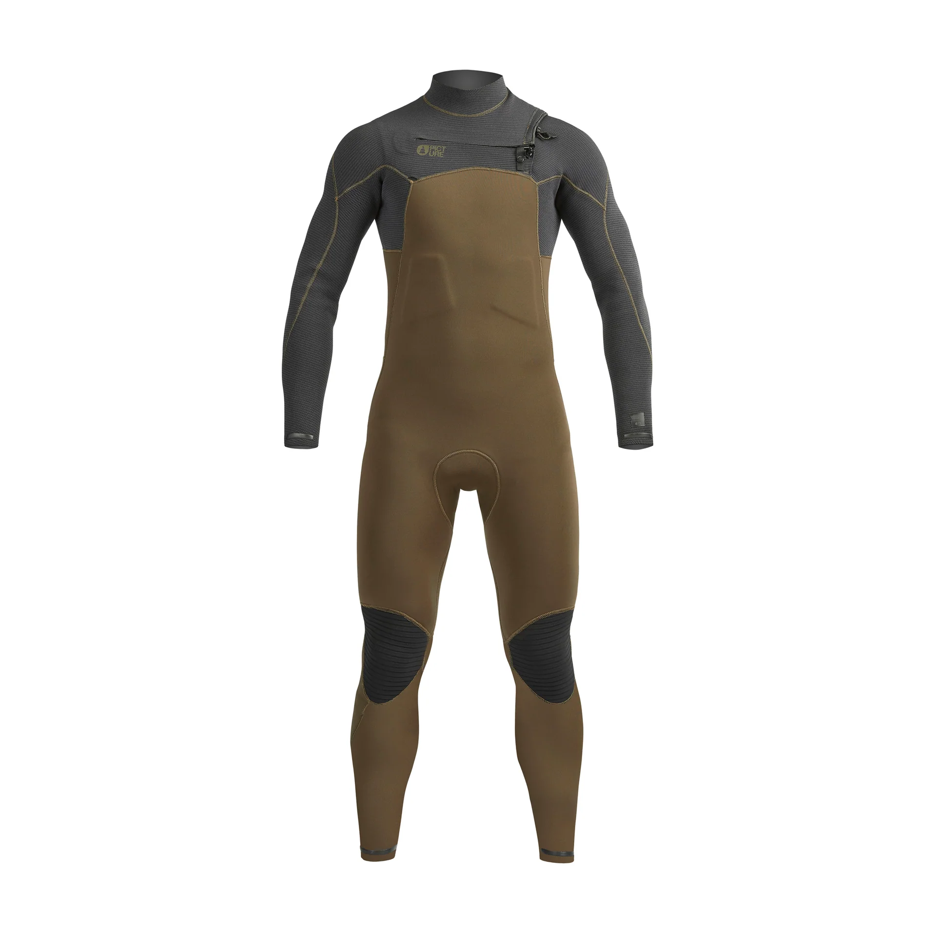 4/3mm Equation Flex Skin Front Chest Zip Fullsuit - Dark Army Green - Image 12