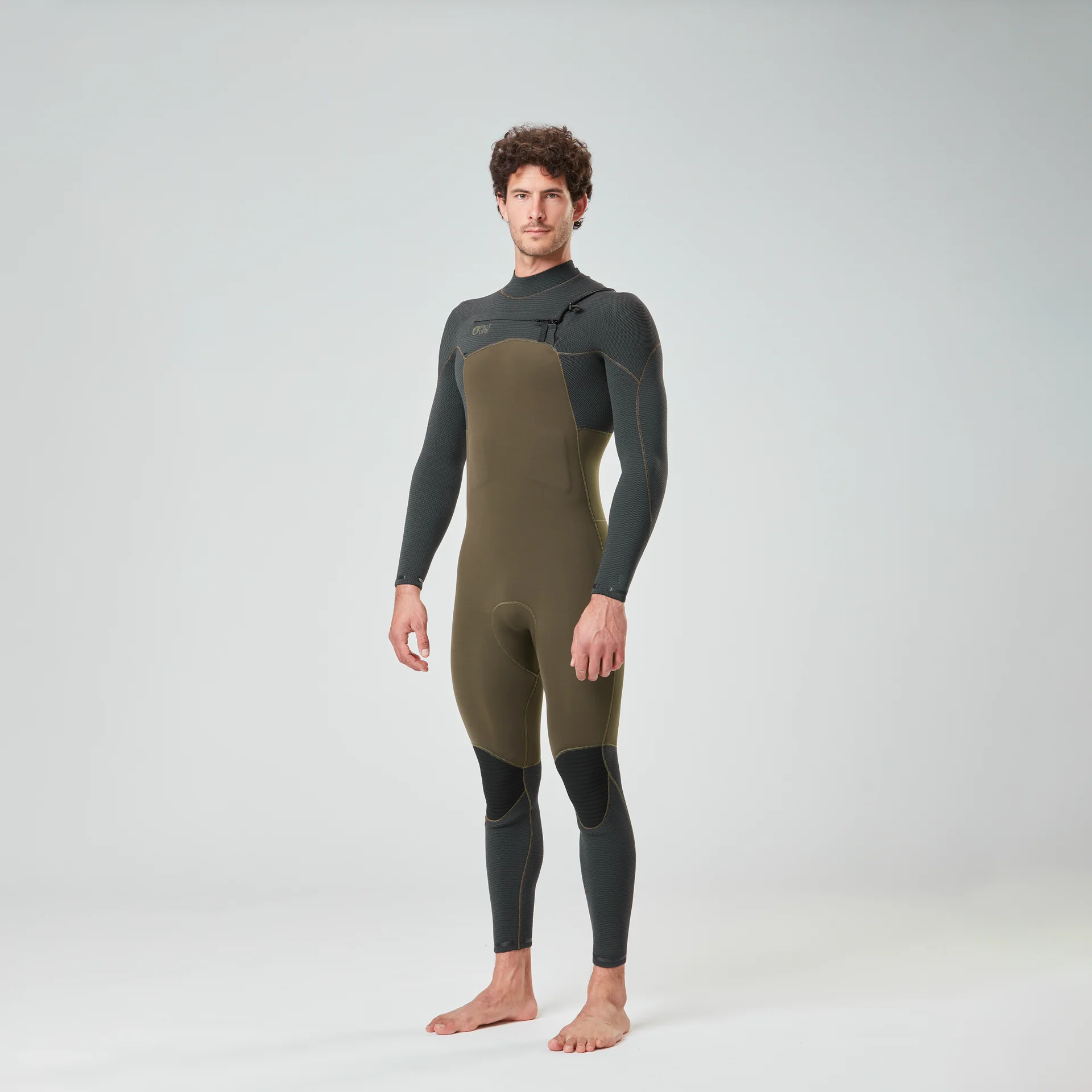 4/3mm Equation Flex Skin Front Chest Zip Fullsuit - Dark Army Green - Image 2