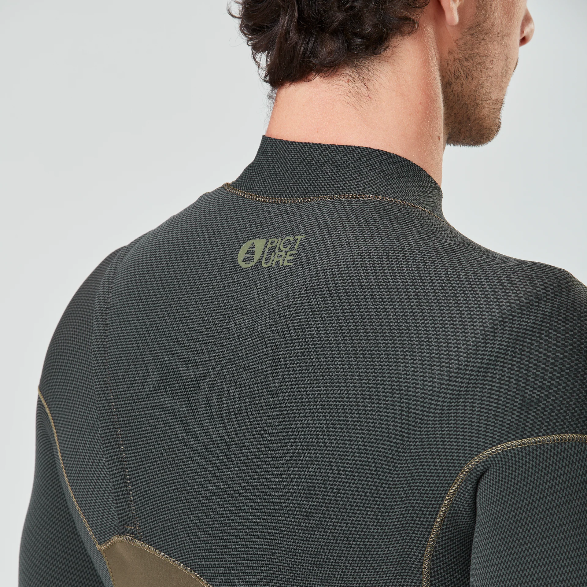 4/3mm Equation Flex Skin Front Chest Zip Fullsuit - Dark Army Green - Image 8
