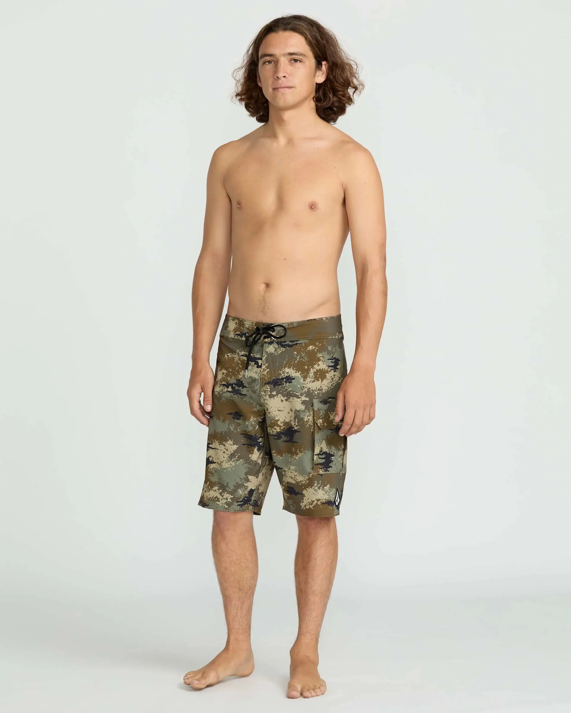 4Th Preemo Mod 20" Boardshorts - Green Combo - Image 3