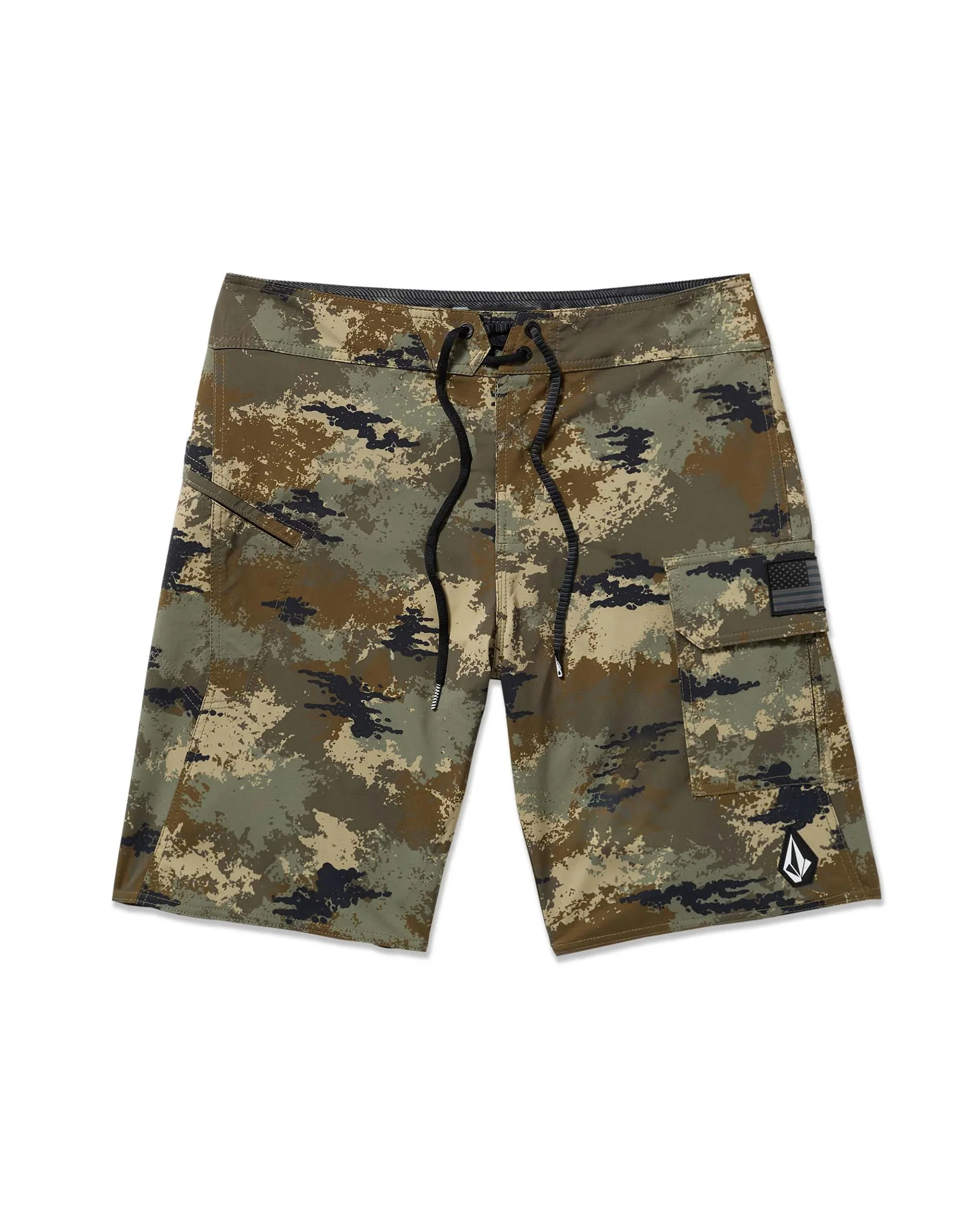 4Th Preemo Mod 20" Boardshorts - Green Combo - Image 6