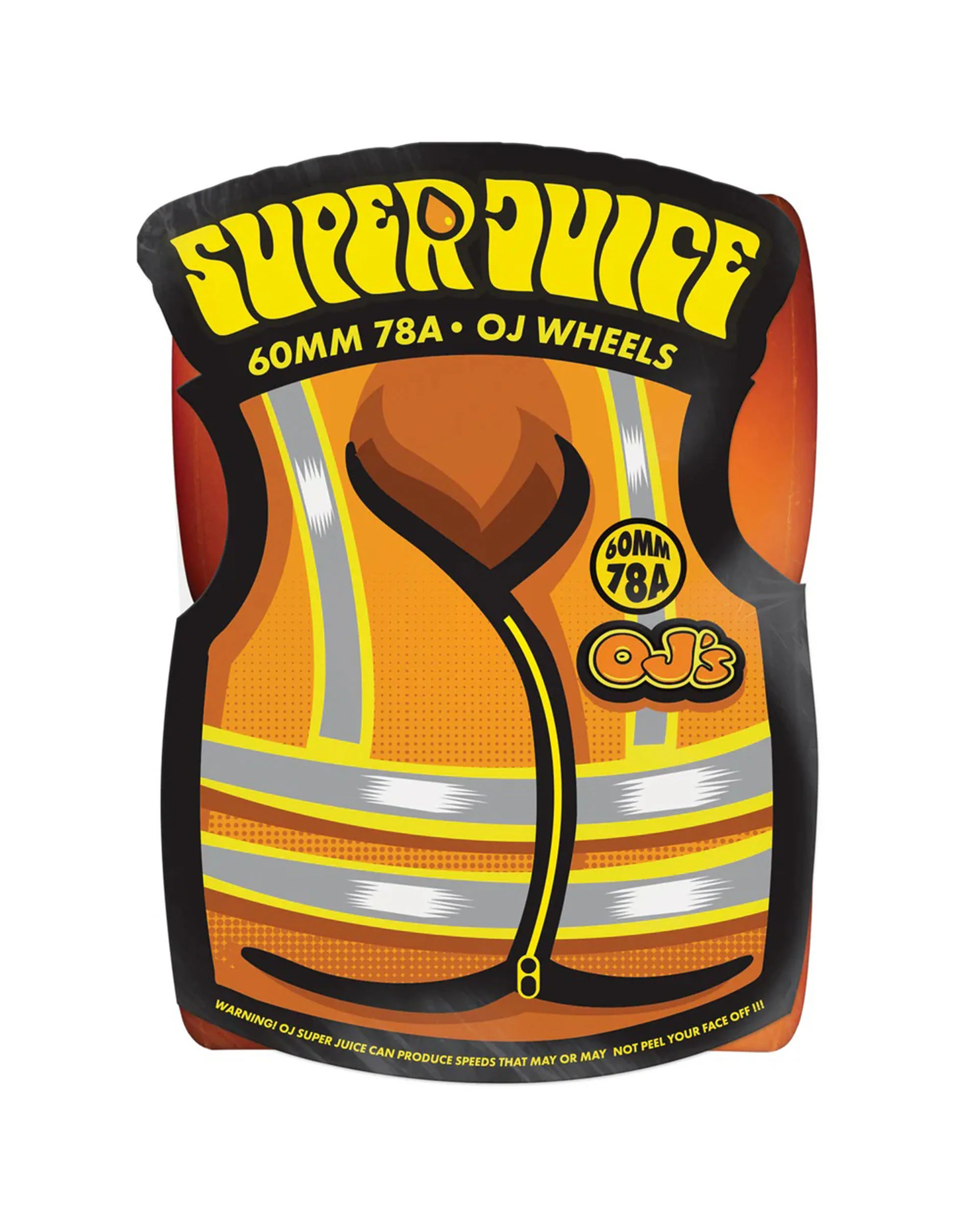 60mm Super Juice Neon 78a Wheels - Orange - Image 4