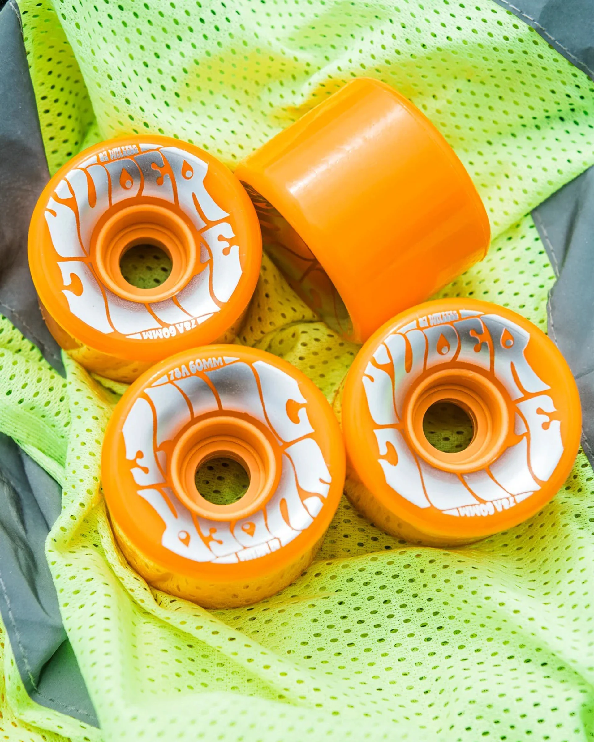 60mm Super Juice Neon 78a Wheels - Orange - Image 5