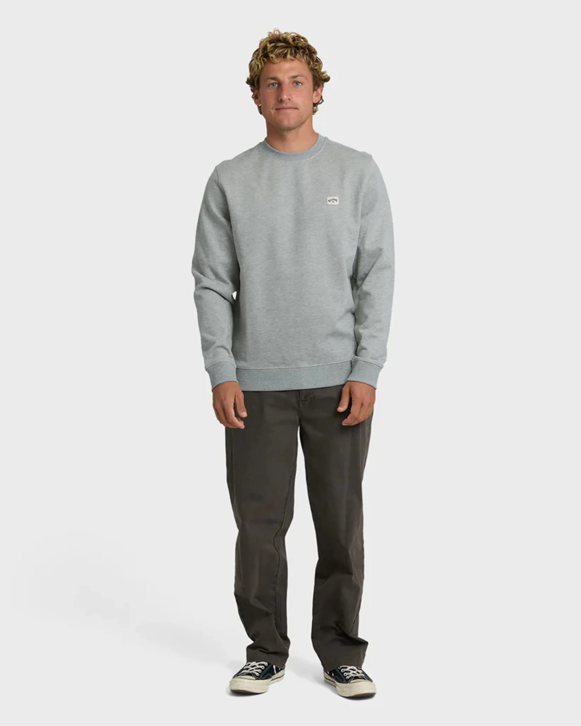 All Day Crewneck Sweatshirt - Grey Heather - Image 4