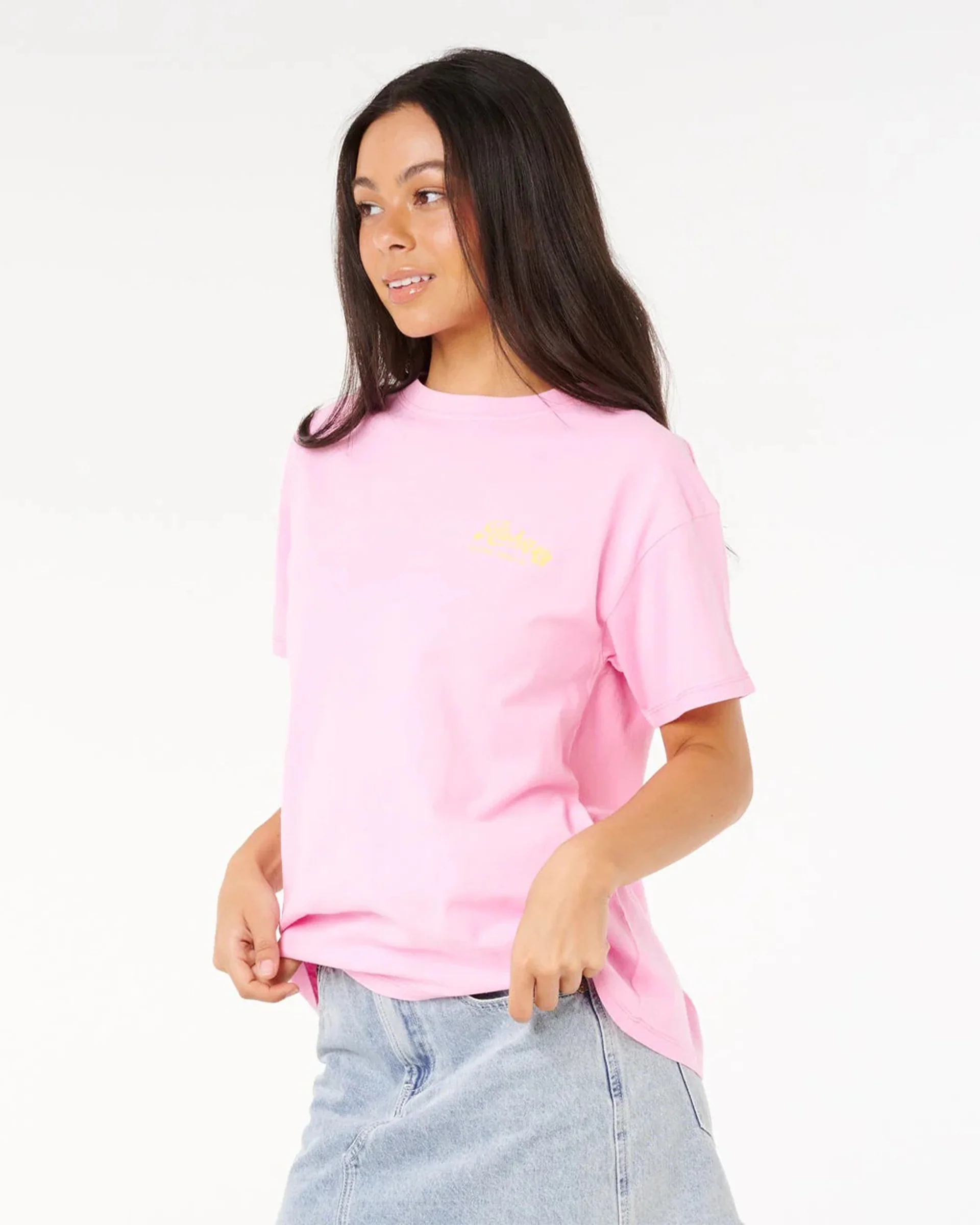 Aloha Relaxed Tee - Pastel Pink - Image 2