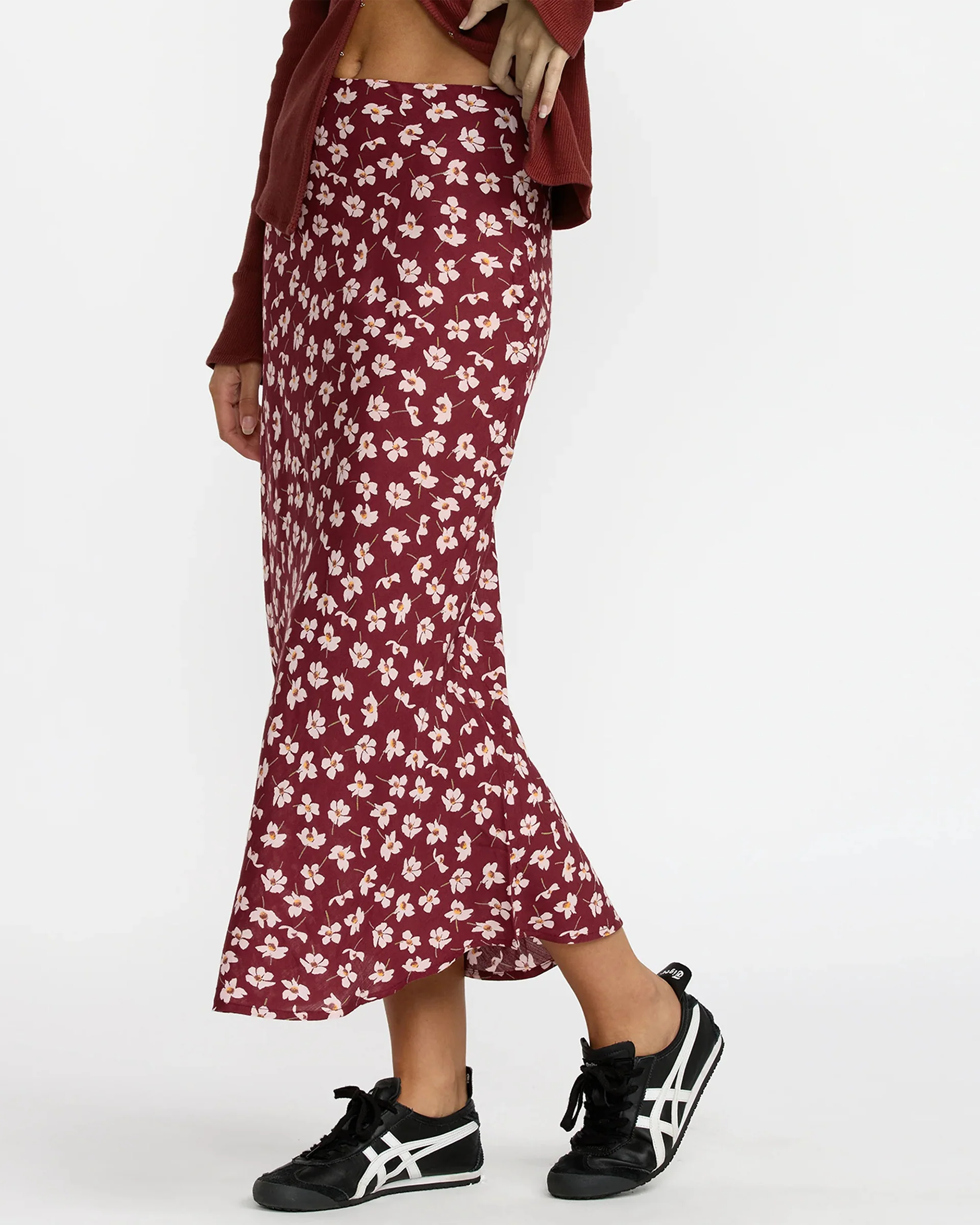 Annika Midi Skirt - Cranberry - Image 2