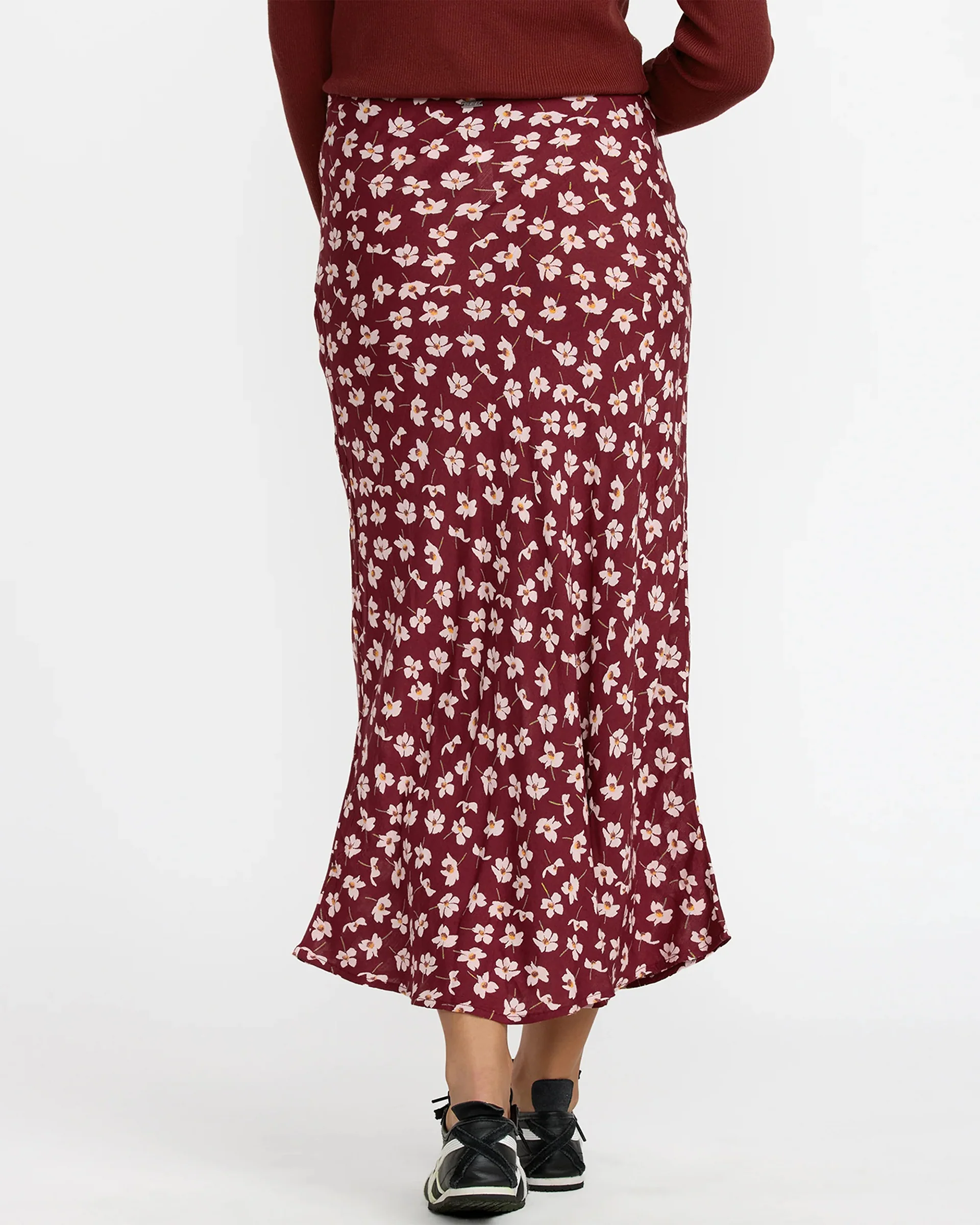 Annika Midi Skirt - Cranberry - Image 5