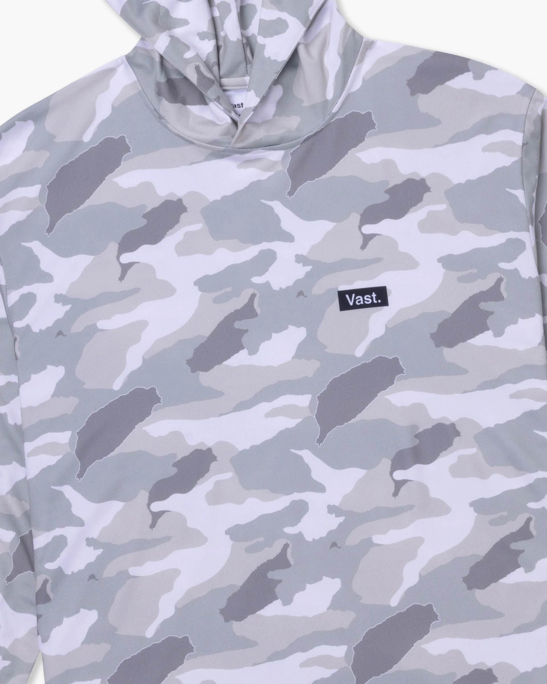 Aqua Terra Lite Camo Tech Daily Hoodie - Light Grey - Image 11