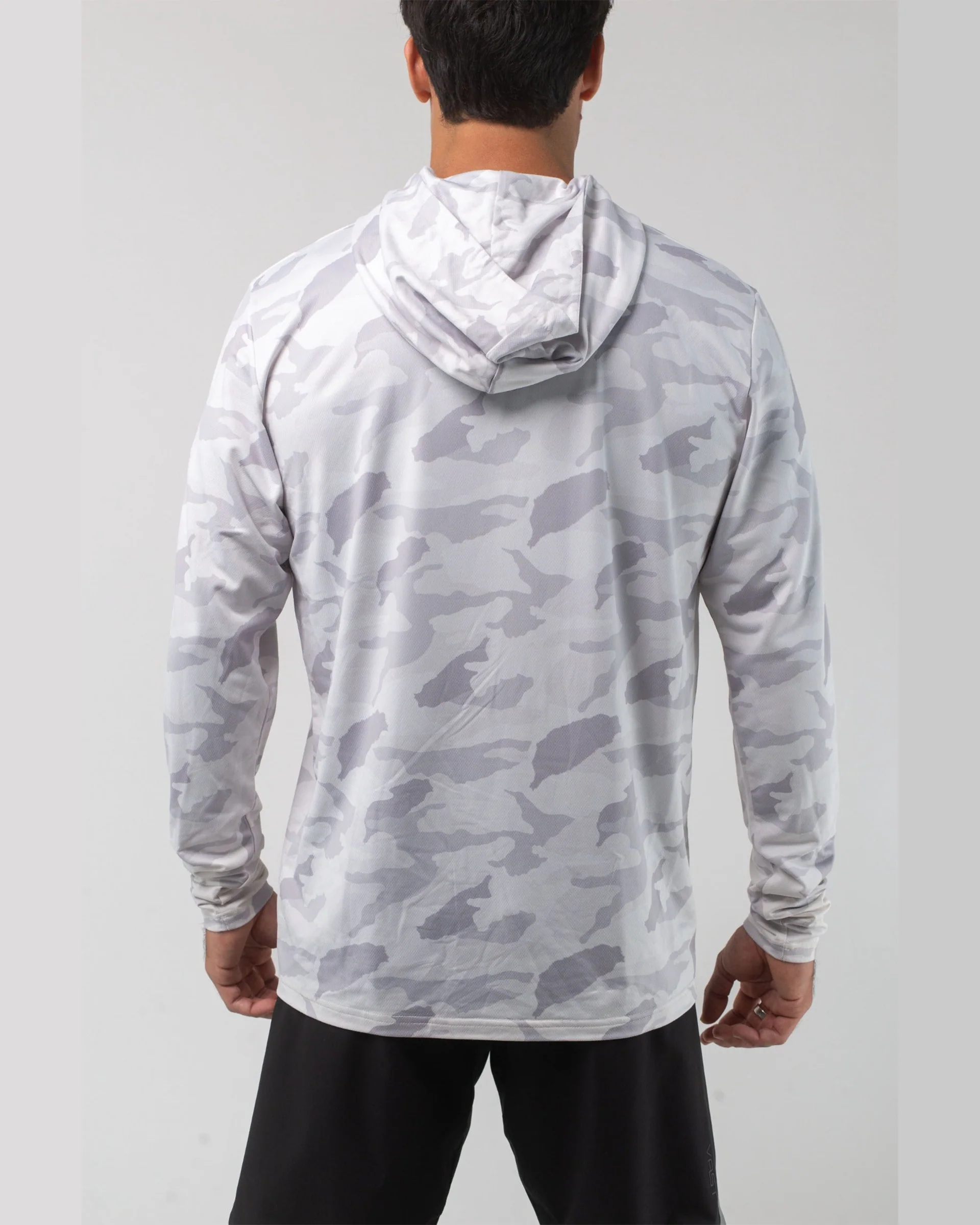 Aqua Terra Lite Camo Tech Daily Hoodie - Light Grey - Image 2