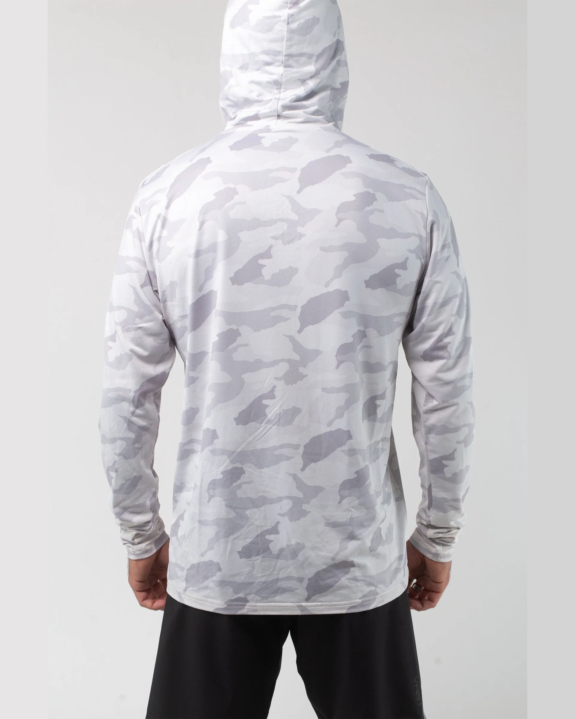 Aqua Terra Lite Camo Tech Daily Hoodie - Light Grey - Image 6