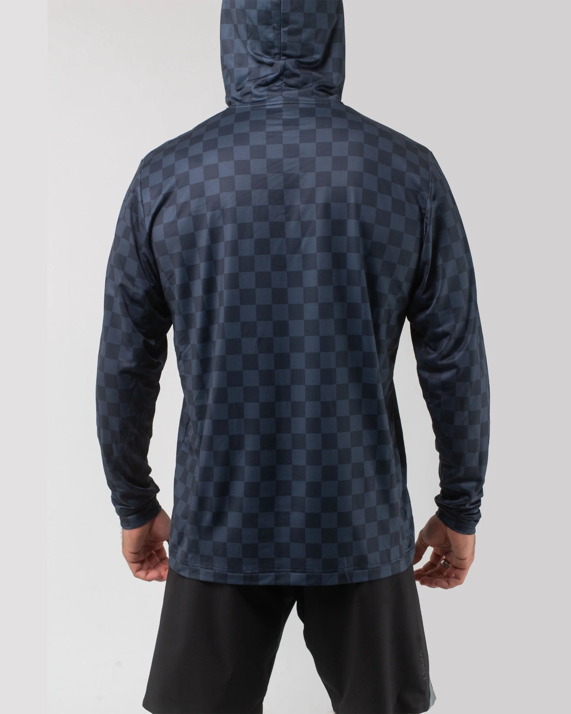 Aqua Terra Lite Check Check Tech Daily Hoodie - Black - Image 5
