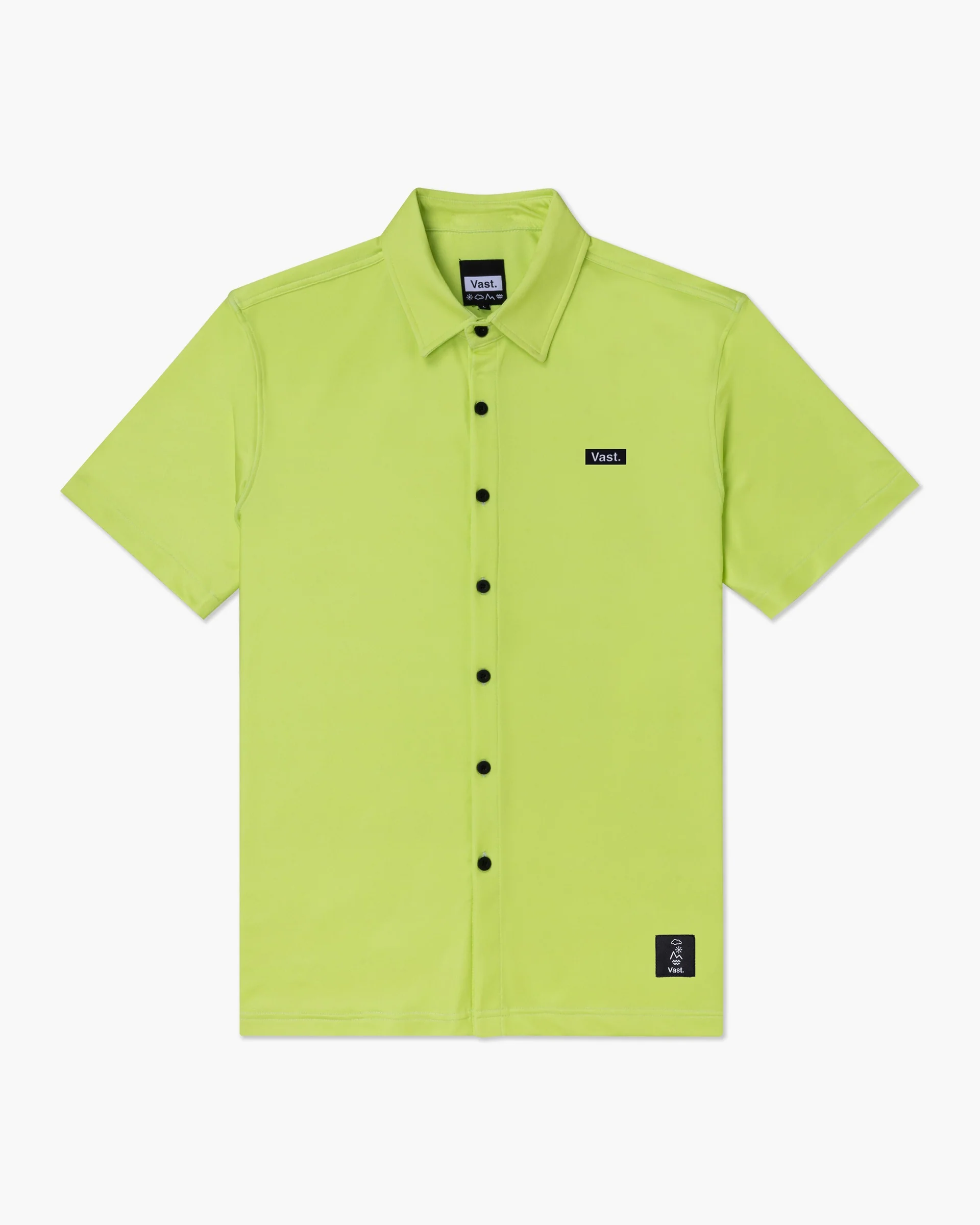 Aqua Terra Tech Button Up - Lime - Image 5