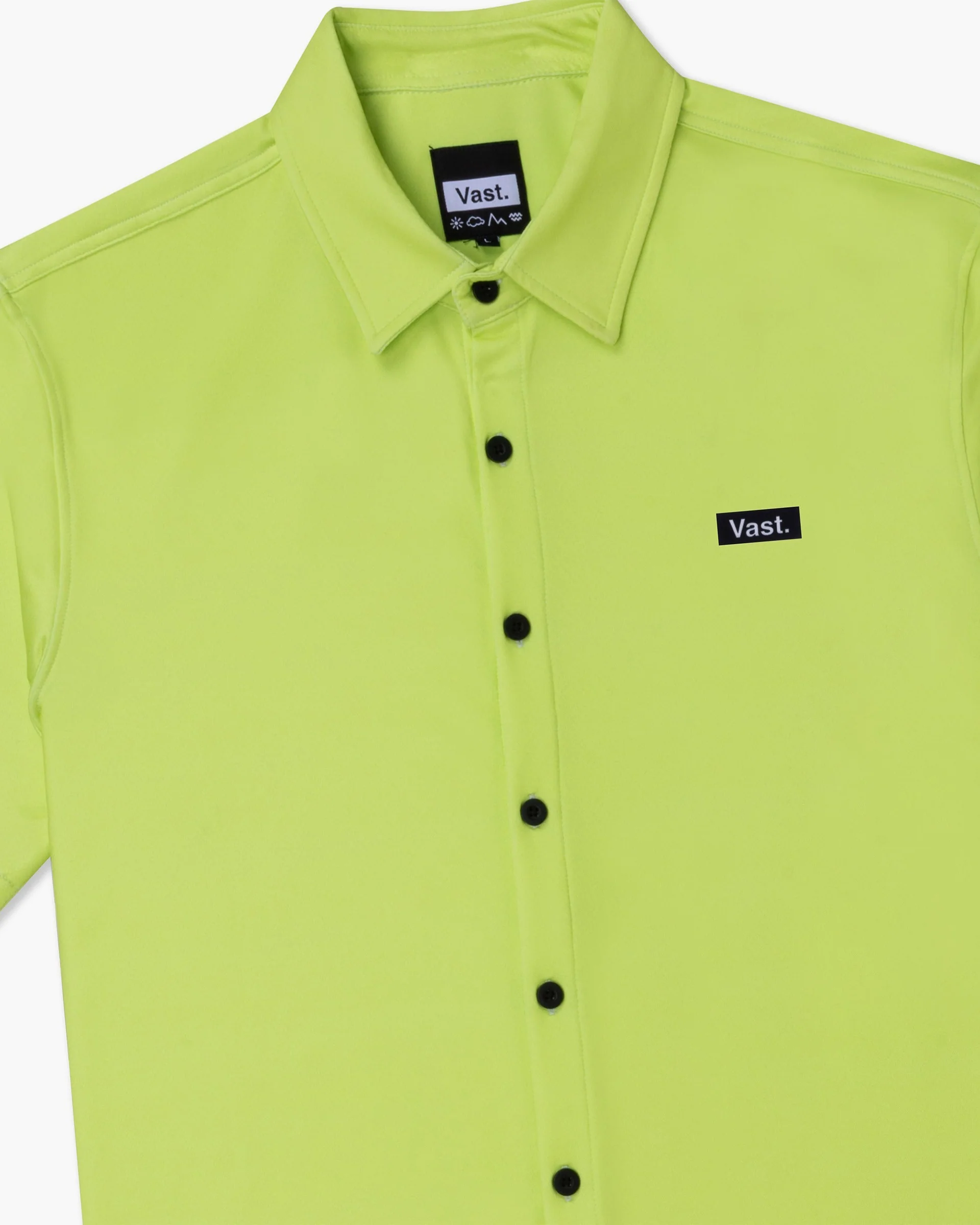 Aqua Terra Tech Button Up - Lime - Image 7