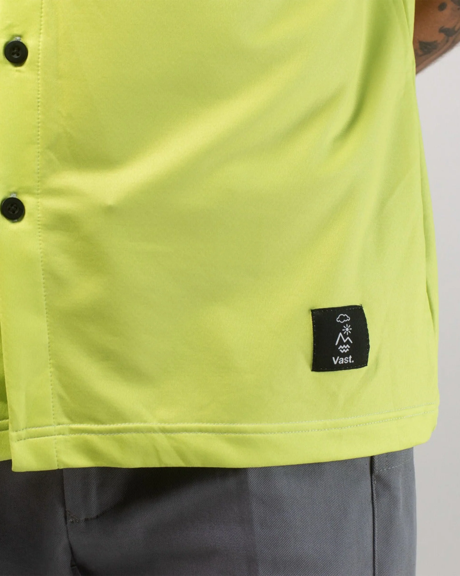 Aqua Terra Tech Button Up - Lime - Image 9