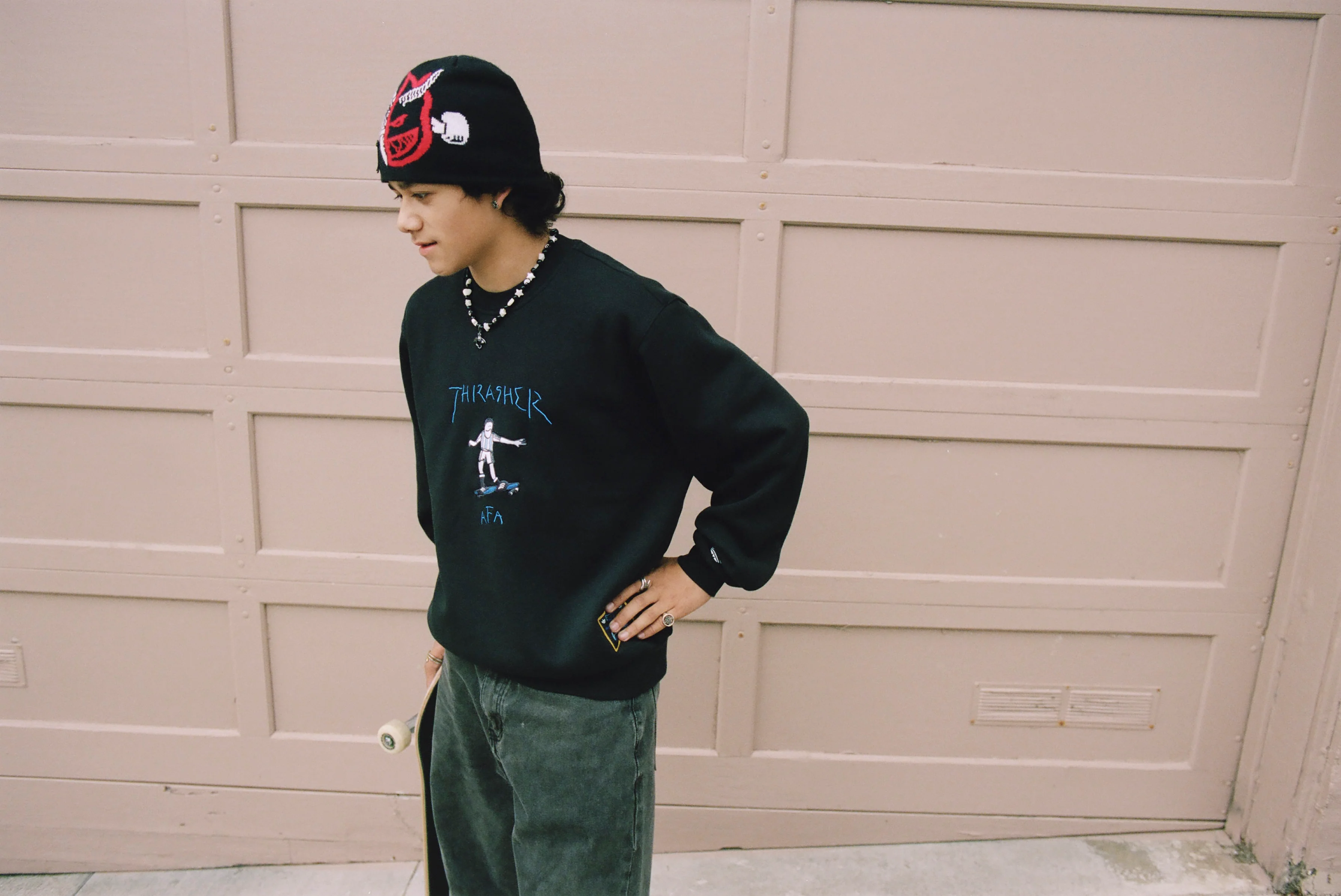 Argentina x Thrasher Crewneck Sweatshirt - Black - Image 8