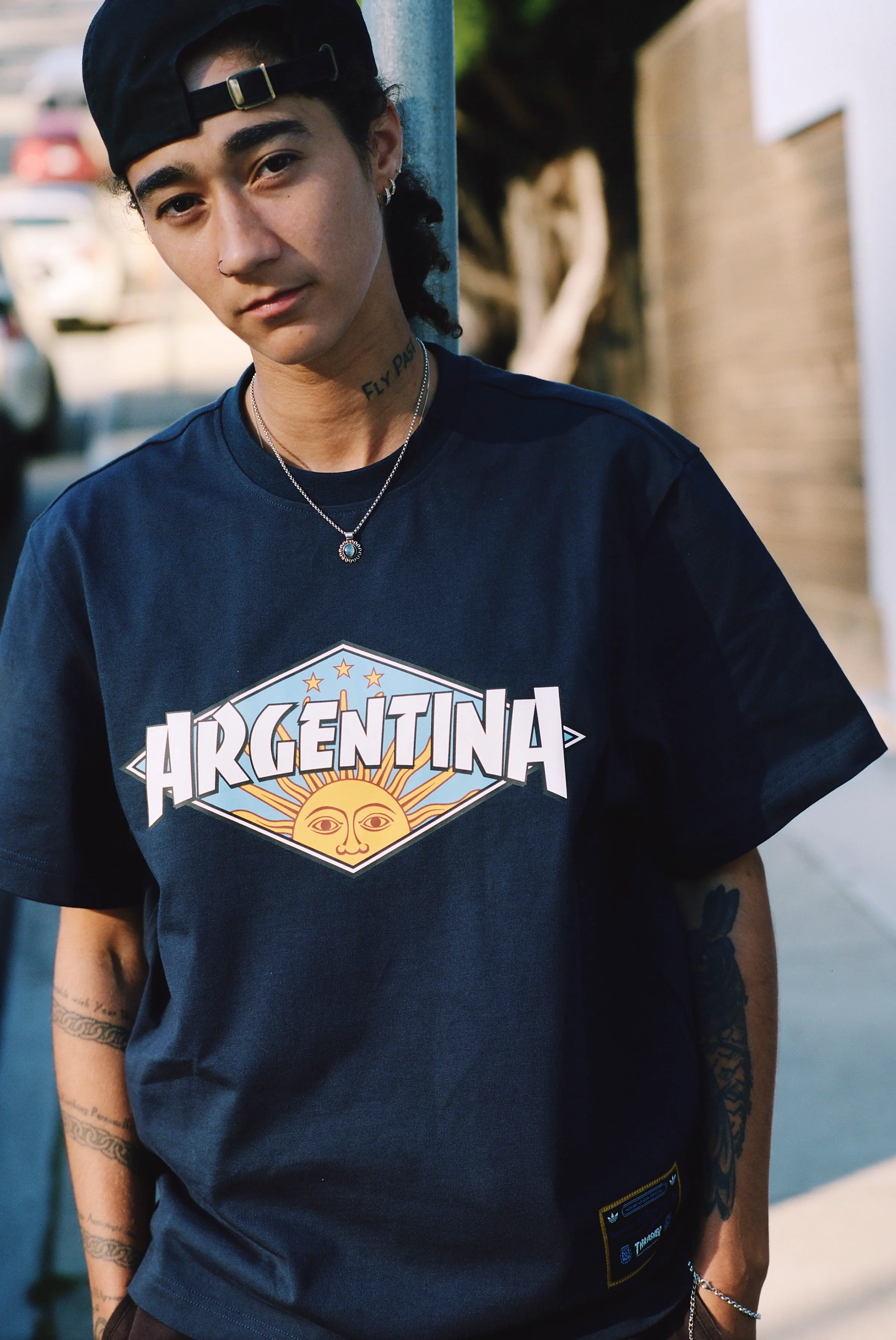 Argentina x Thrasher S/S T-Shirt - Night Navy - Image 8