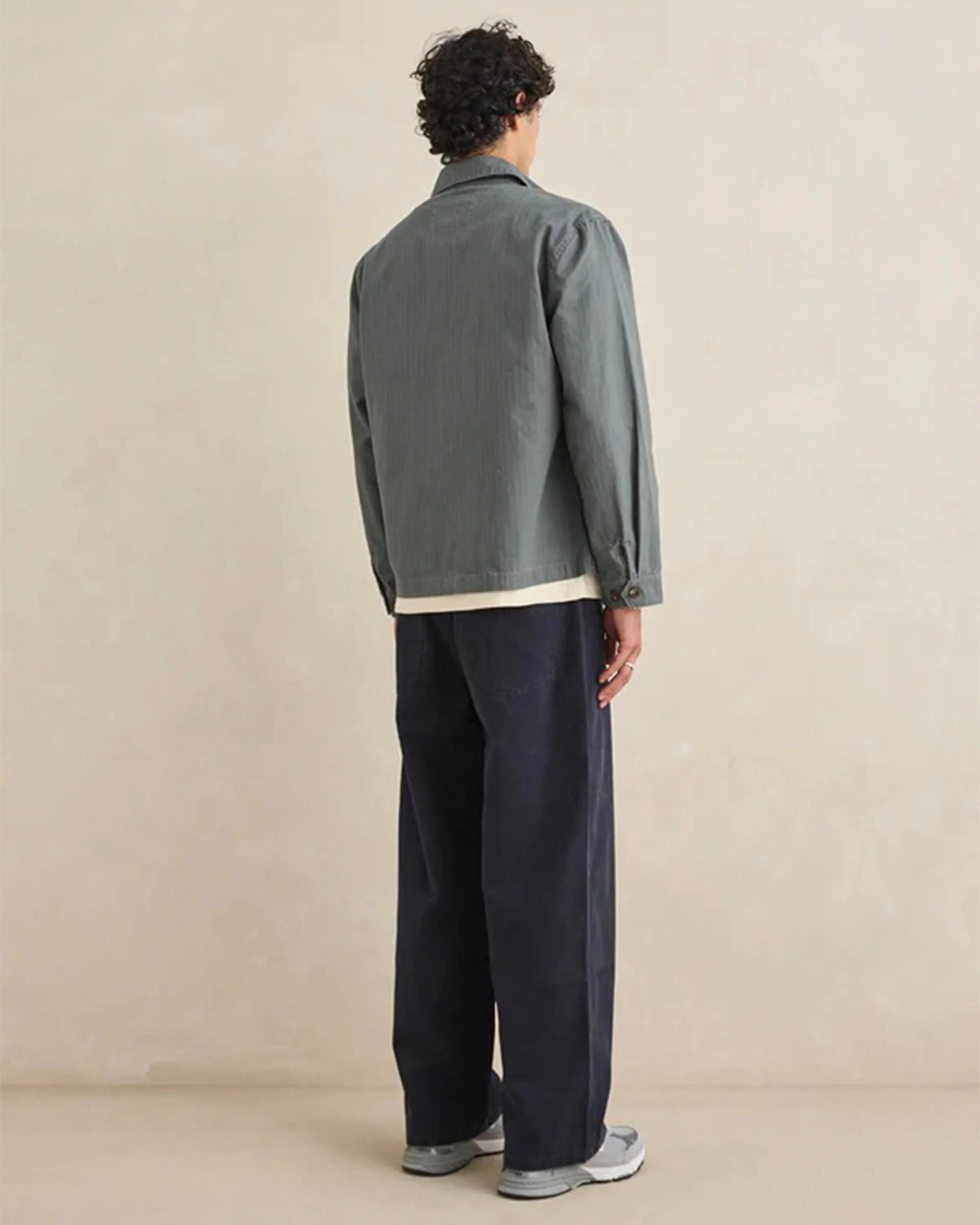 Awake Herringbone Jacket - Charcoal - Image 5