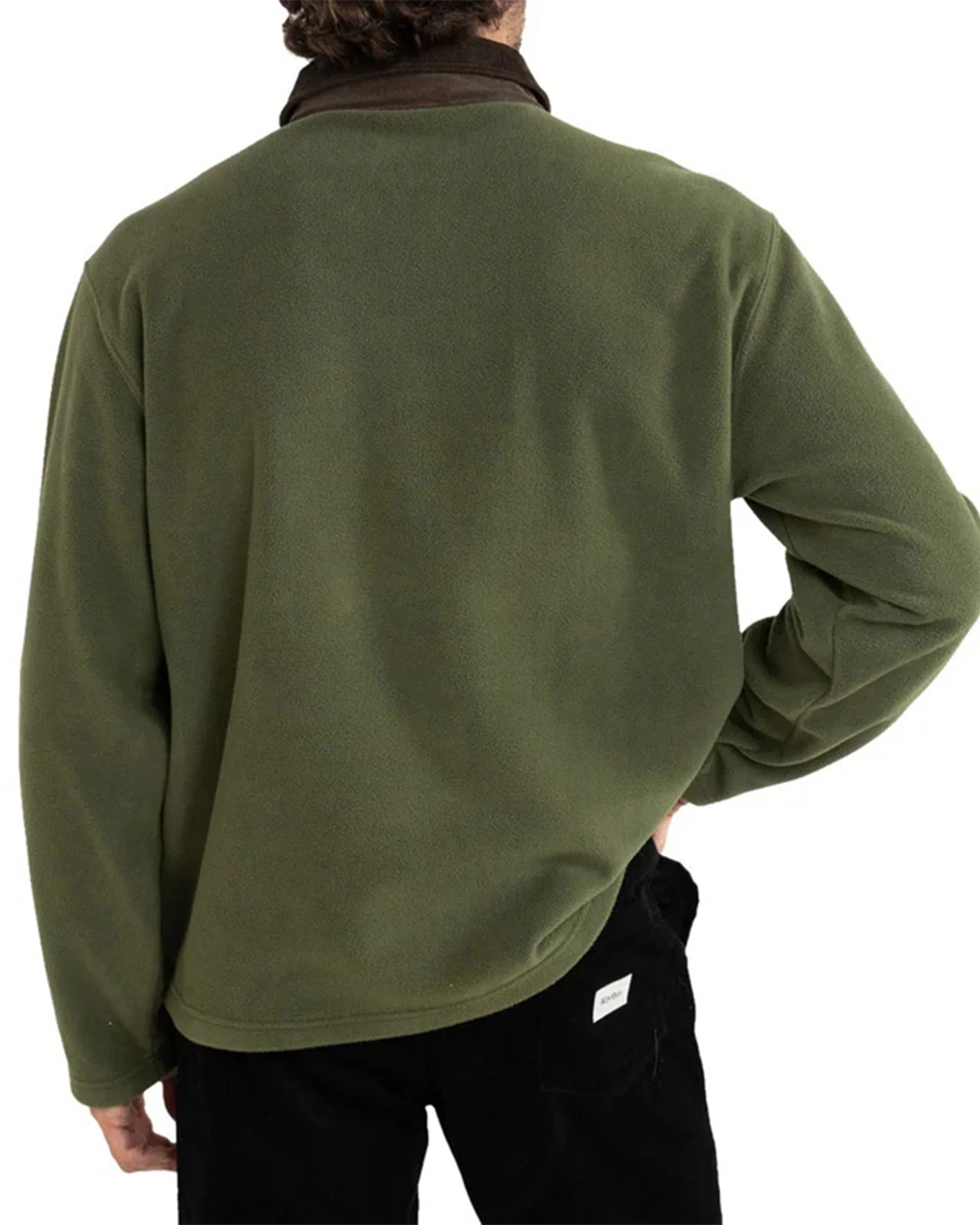 Awake Polar Fleece Polo - Olive - Image 2