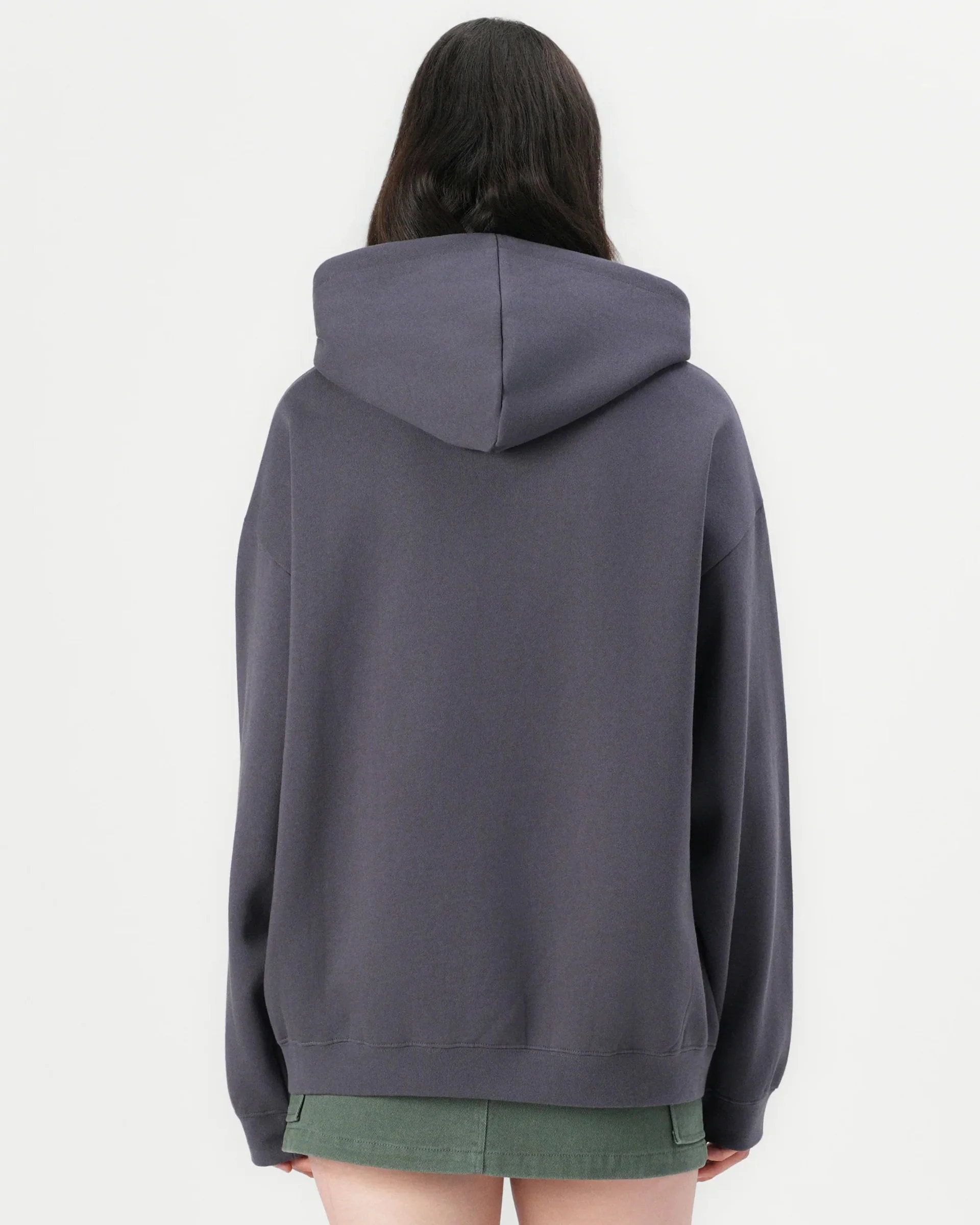 Baggie Boyfriend P/O Hoodie - Gravel - Image 3