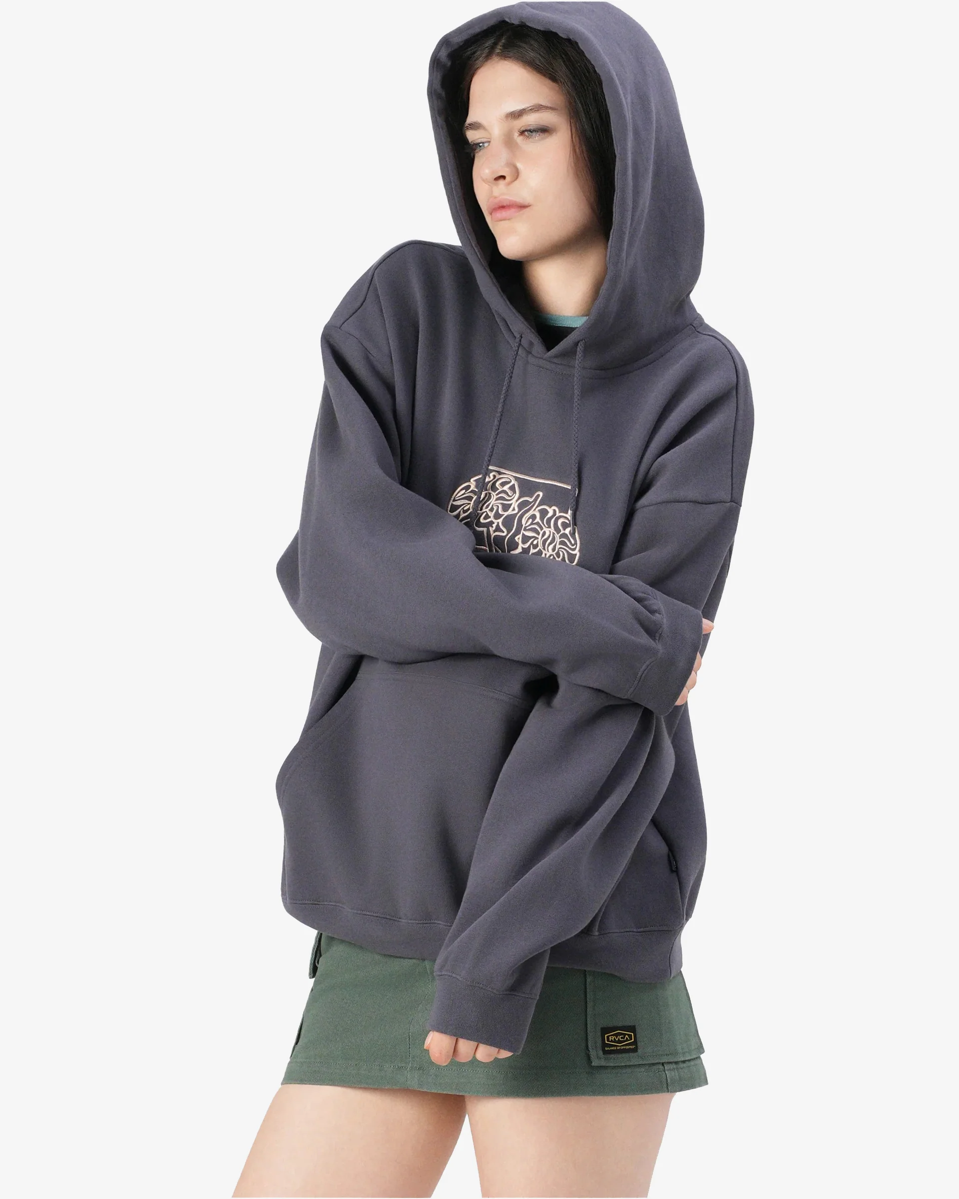 Baggie Boyfriend P/O Hoodie - Gravel - Image 4