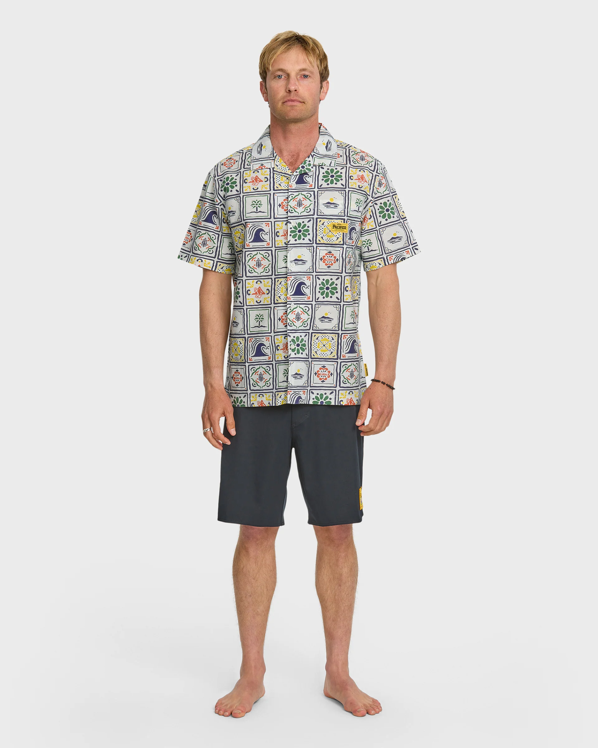 Baja Casual S/S Shirt - Off White - Image 6