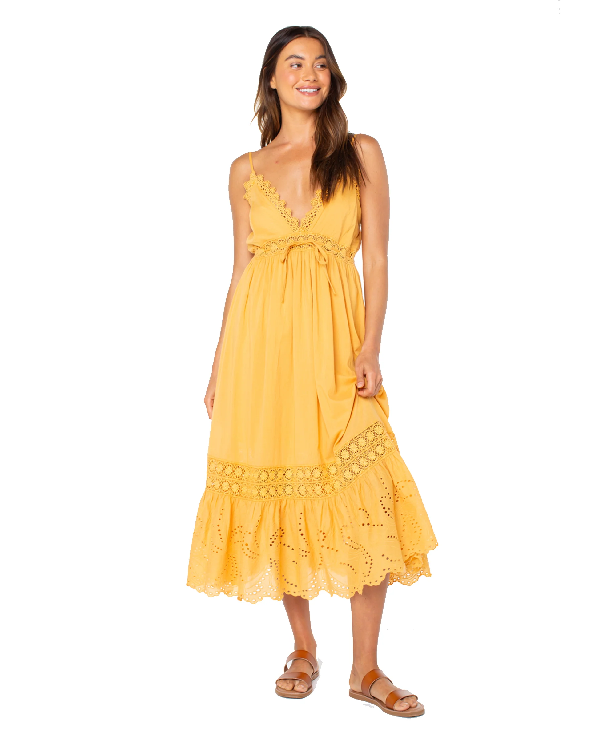 Beach Break Dress - Gold