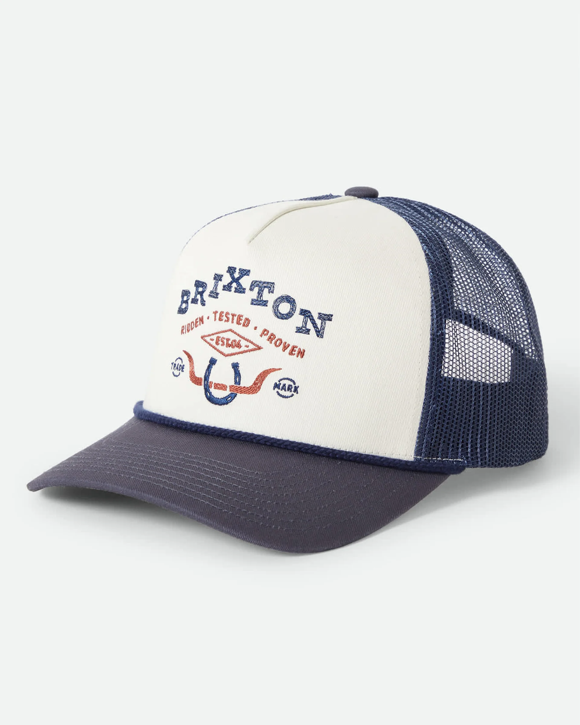 Beekman Netplus Trucker Hat - Off White/Navy