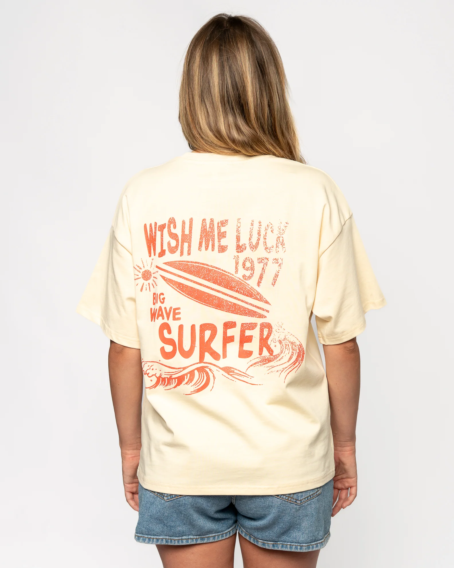 Big Wave Surfer S/S Tee - Ivory - Image 5