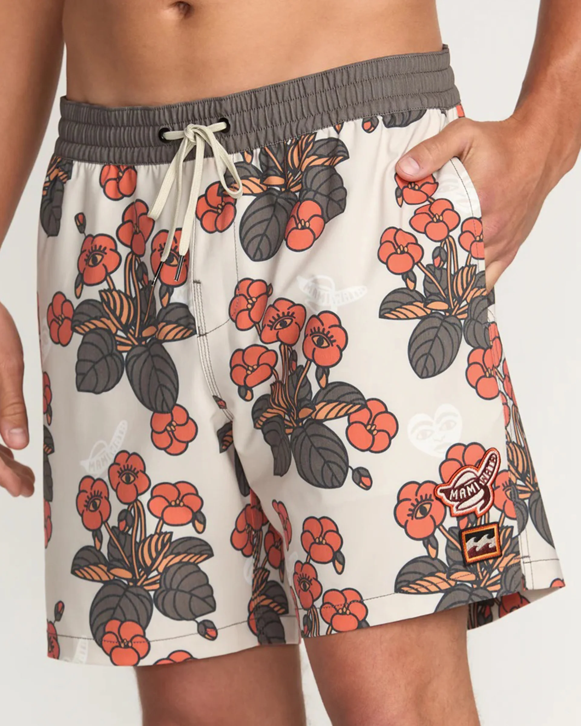 Billabong x Mami Wata Icons Laybacks 17" Trunks - Stone - Image 10