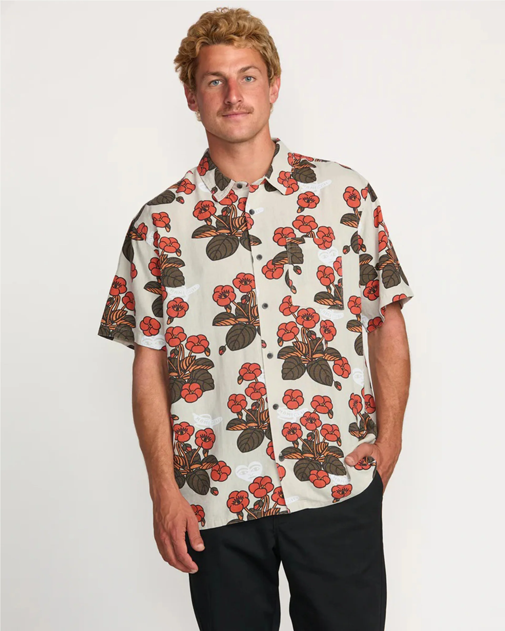 Billabong x Mami Wata Icons S/S Shirt - Stone - Image 3