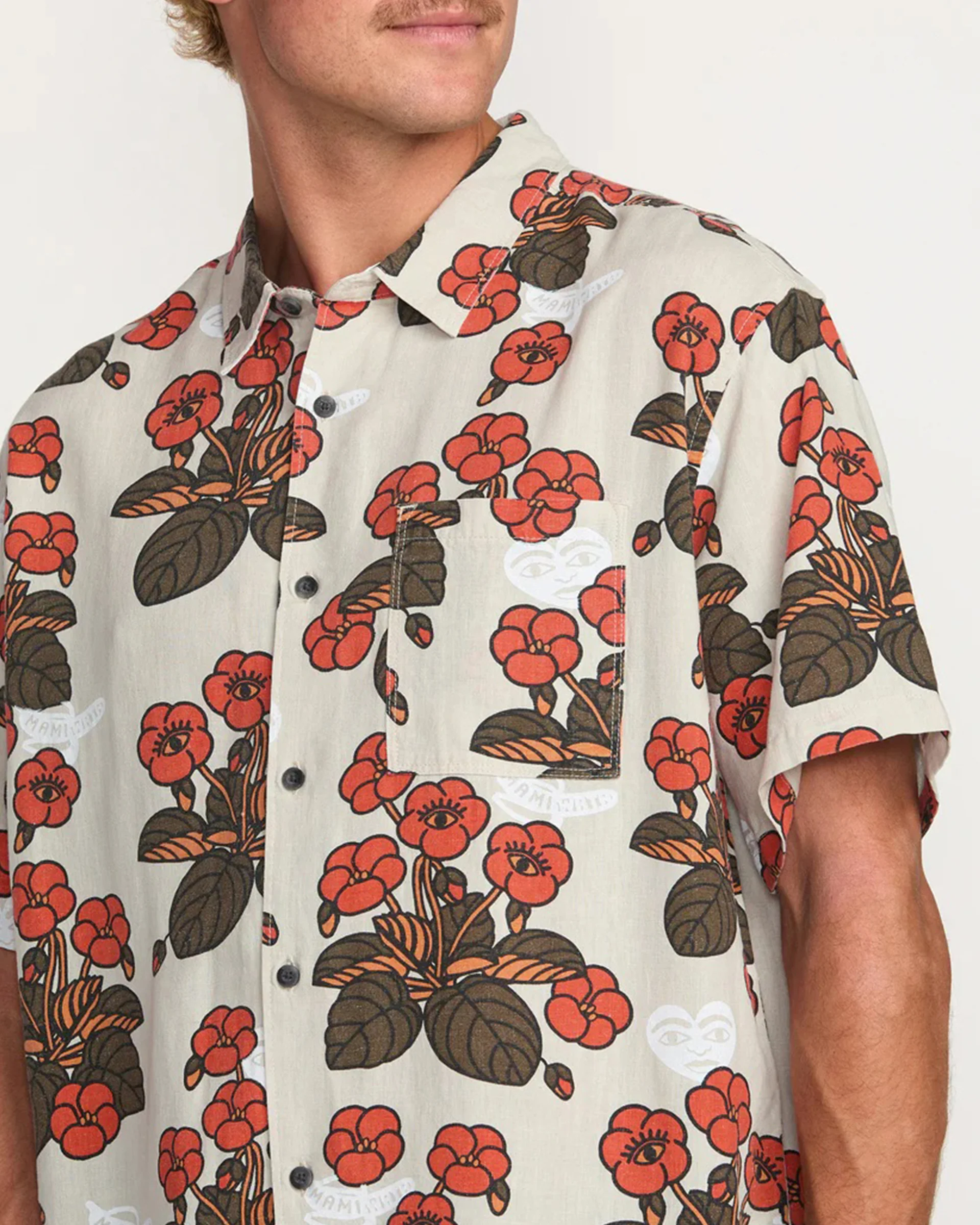 Billabong x Mami Wata Icons S/S Shirt - Stone - Image 9