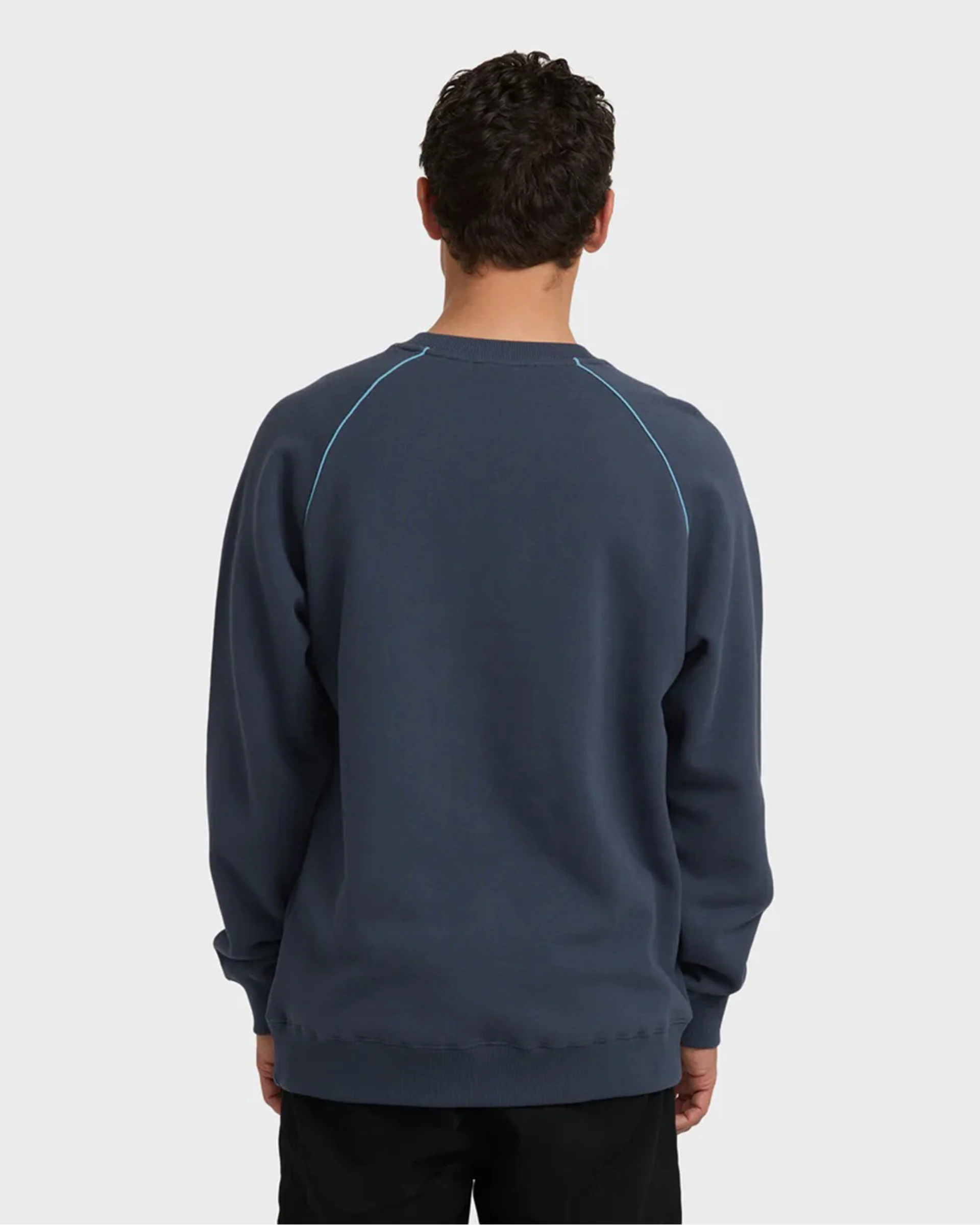 Bio Fleece Crewneck Sweatshirt - Vintage Navy - Image 2