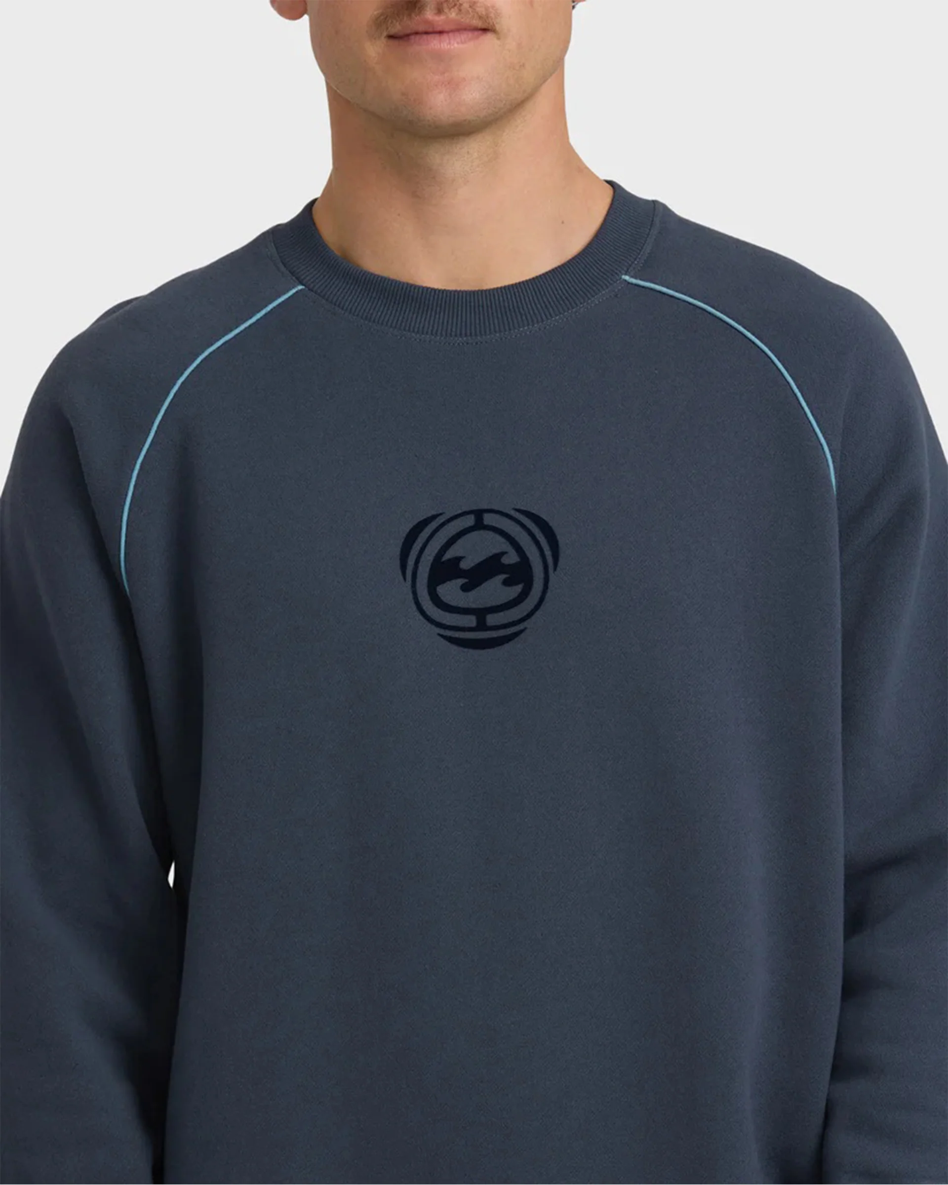 Bio Fleece Crewneck Sweatshirt - Vintage Navy - Image 5