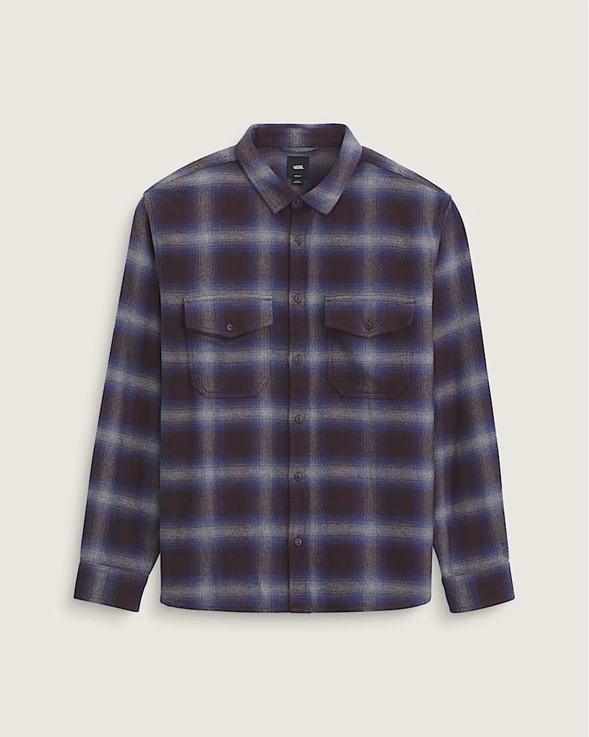 Bixby Plaid Flannel Shirt - Dark Port Red/Pewter Heather Grey