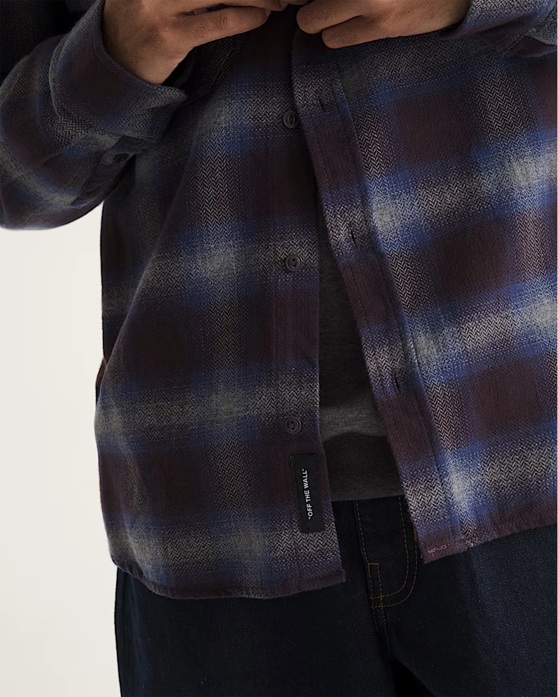 Bixby Plaid Flannel Shirt - Dark Port Red/Pewter Heather Grey - Image 4