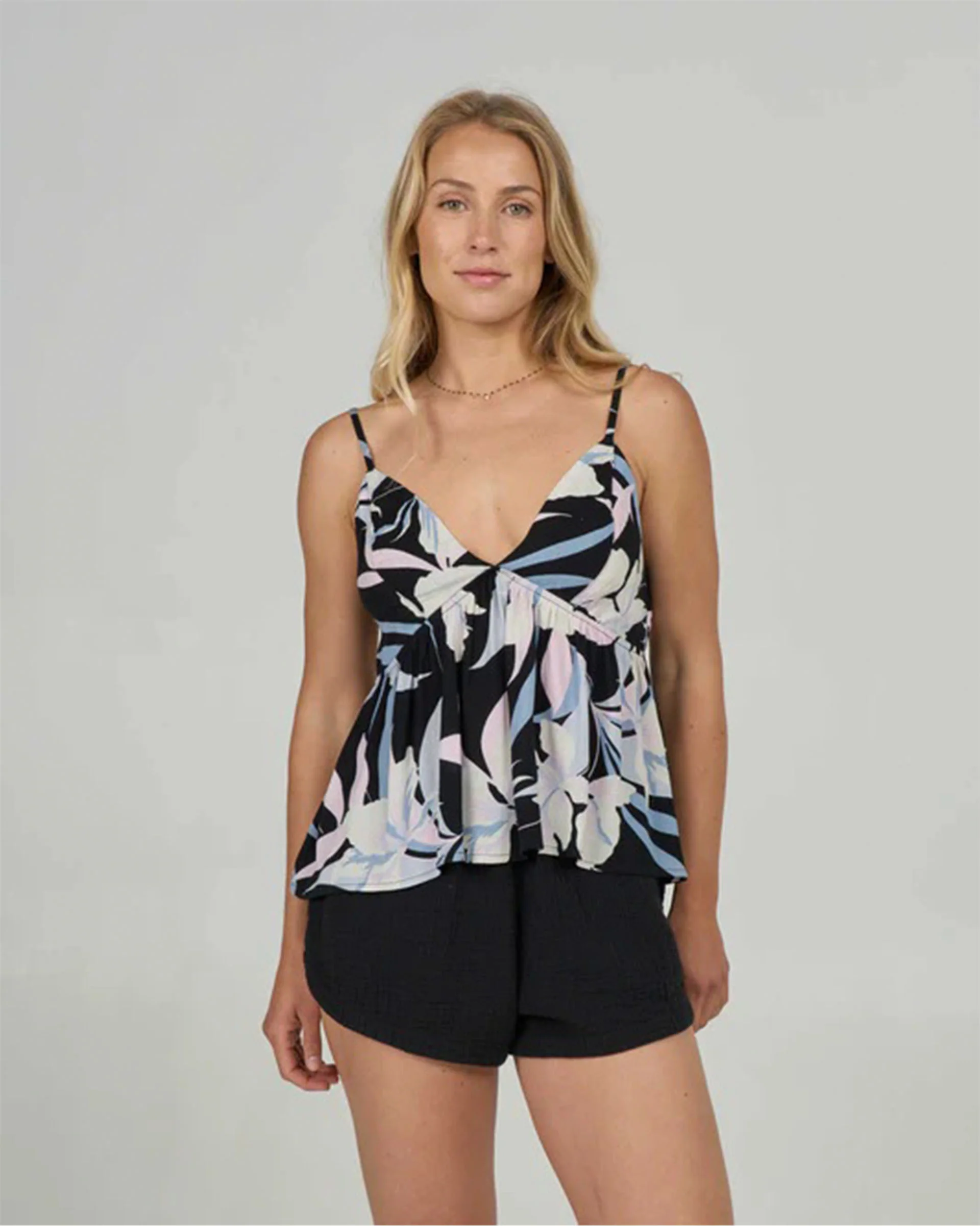 Bloomed Cami - Black
