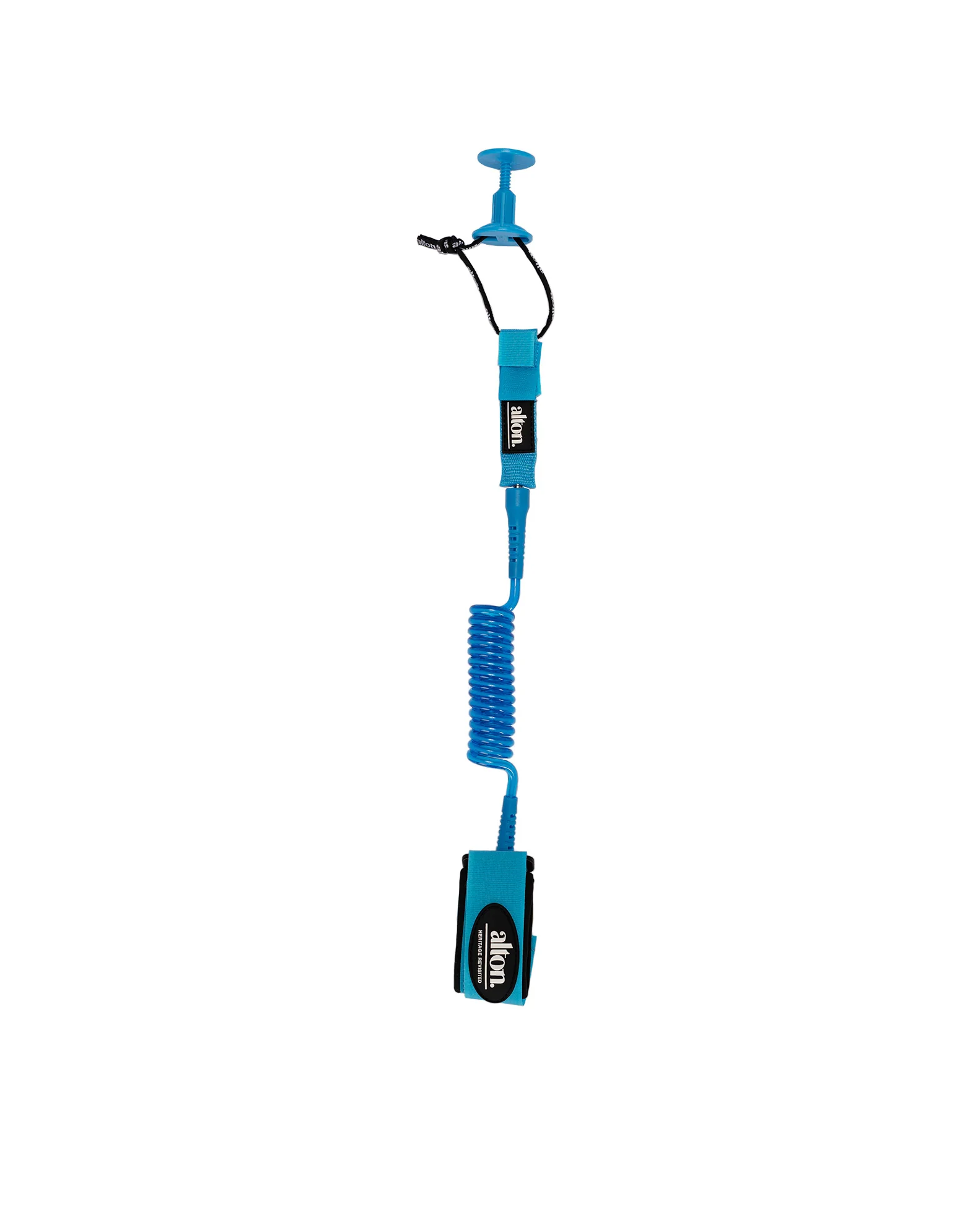 Bodyboard Coil Wrist With Rail Saver Leash 4'0 - Blue/White