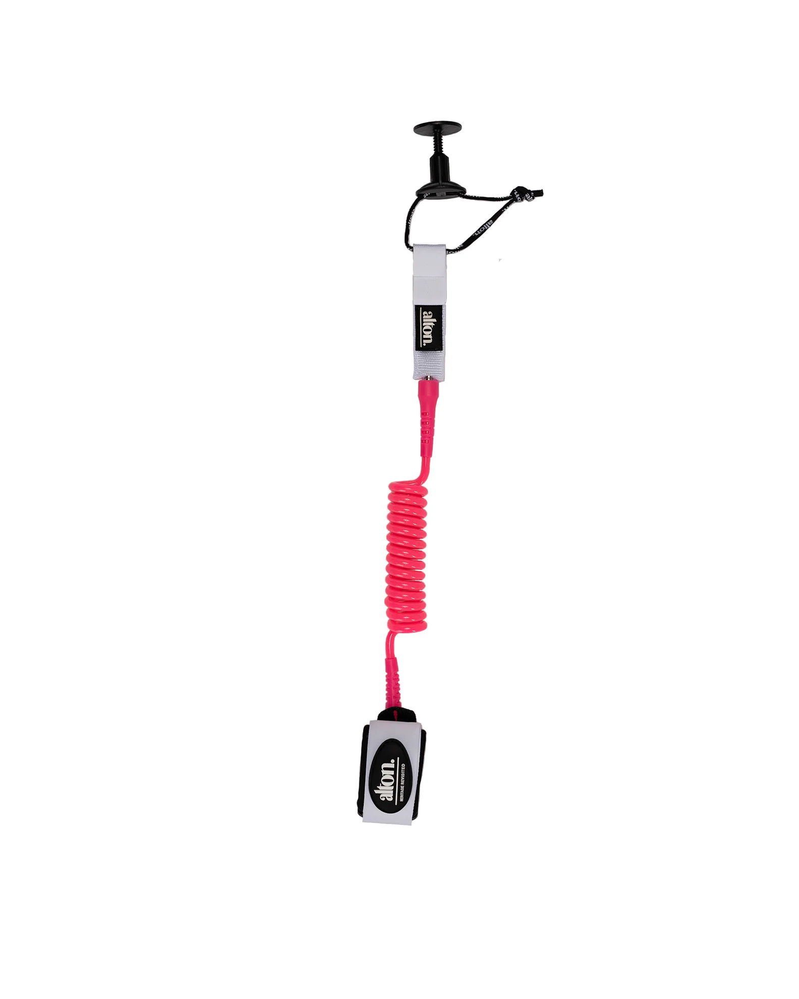 Bodyboard Coil Wrist With Rail Saver Leash 4'0 - Pink