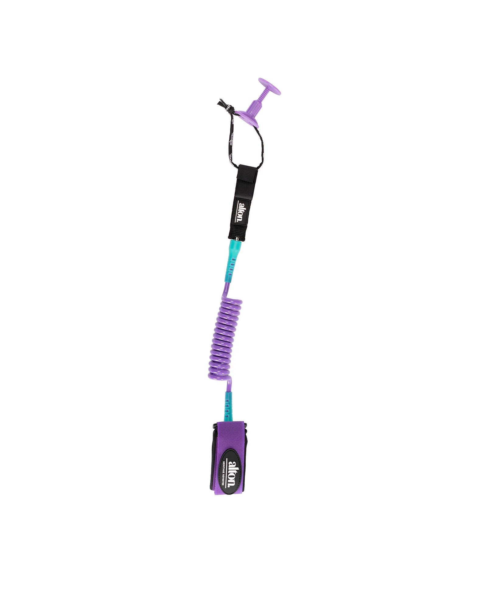 Bodyboard Coil Wrist With Rail Saver Leash 4'0 - Purple