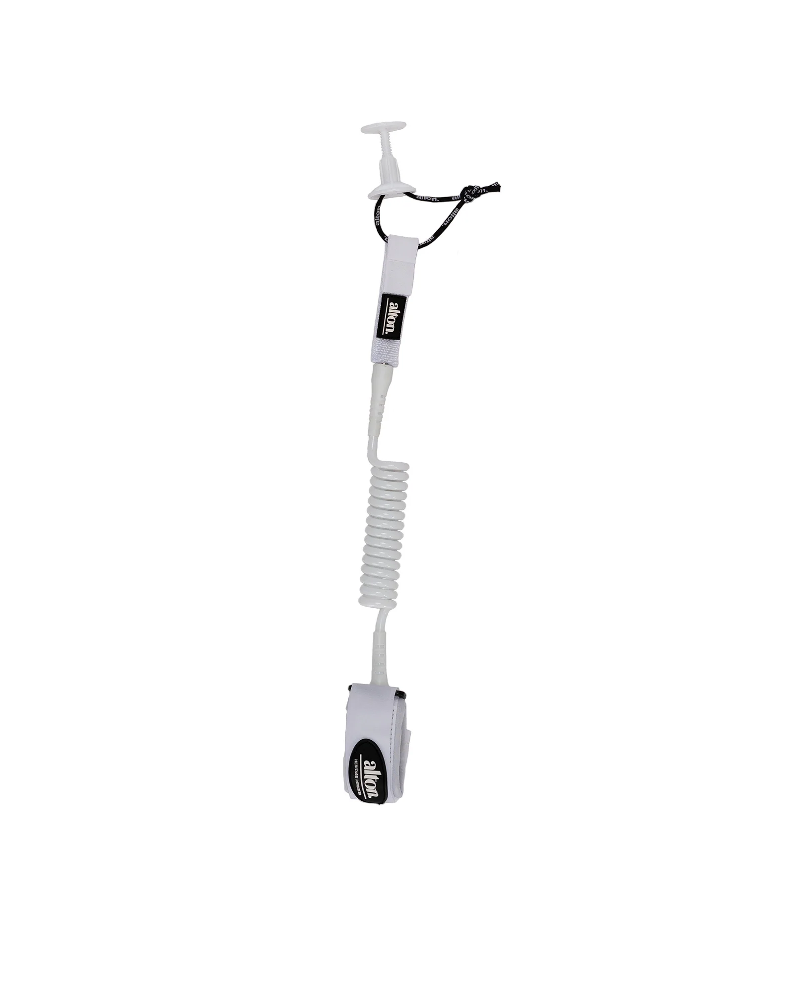 Bodyboard Coil Wrist With Rail Saver Leash 4'0 - White