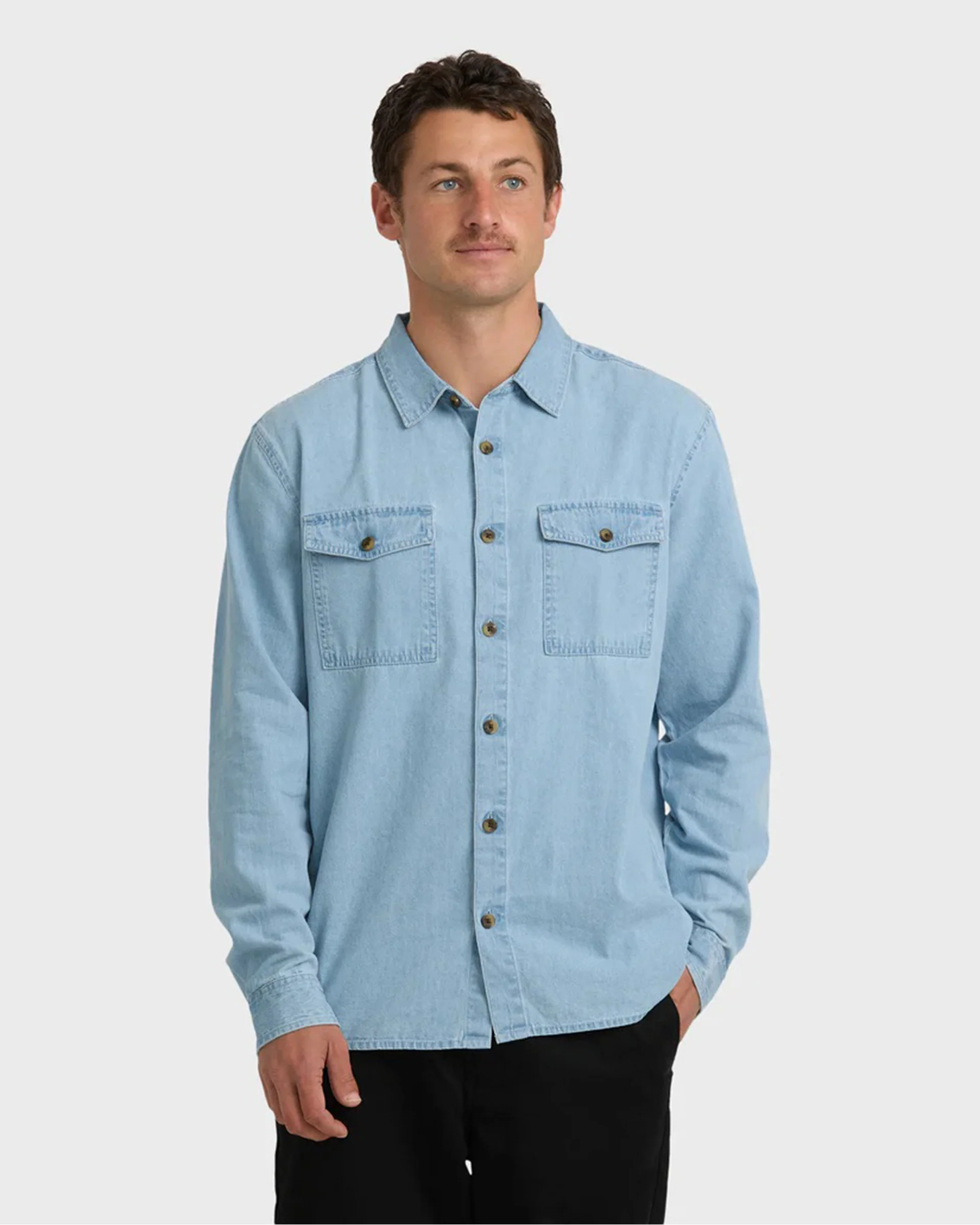 Bong Days L/S Shirt - Cloud Blue - Image 2