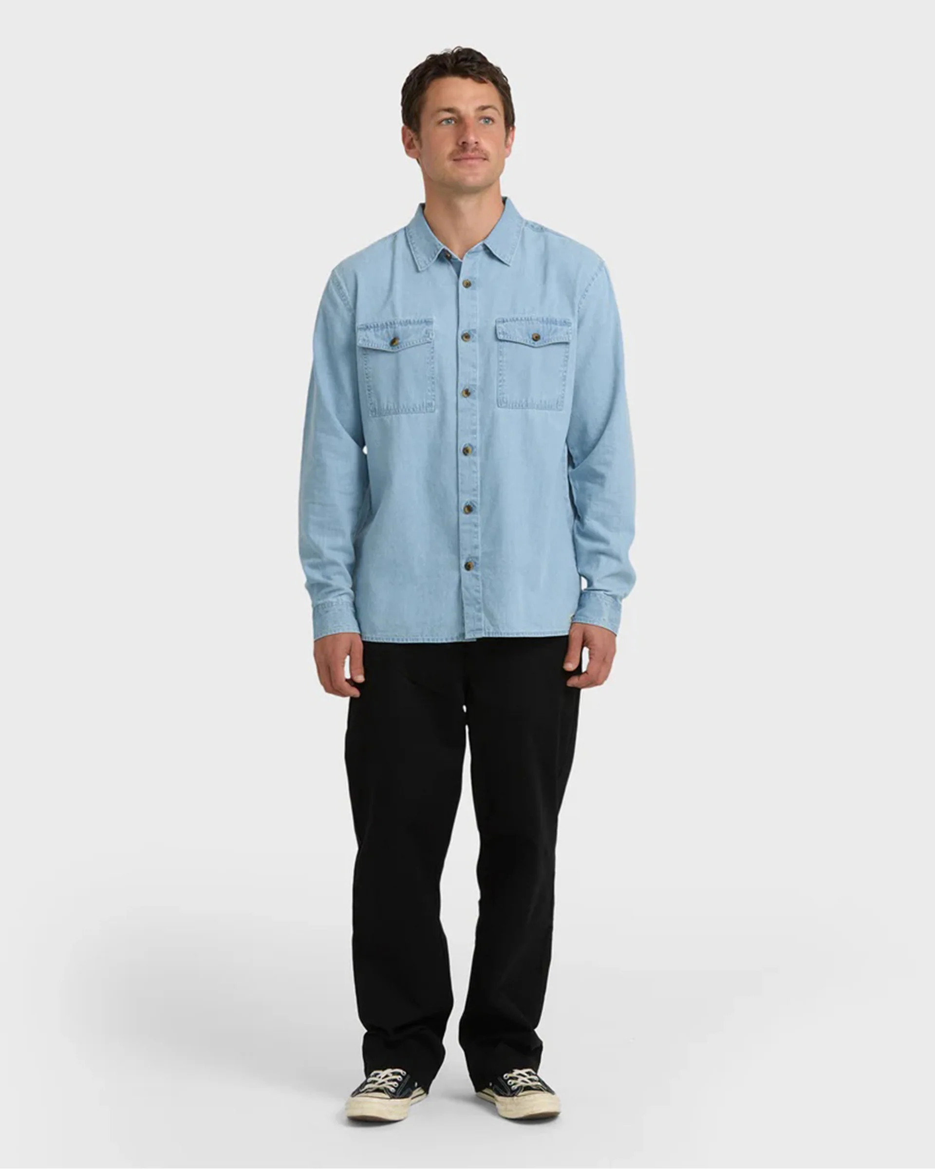 Bong Days L/S Shirt - Cloud Blue - Image 4