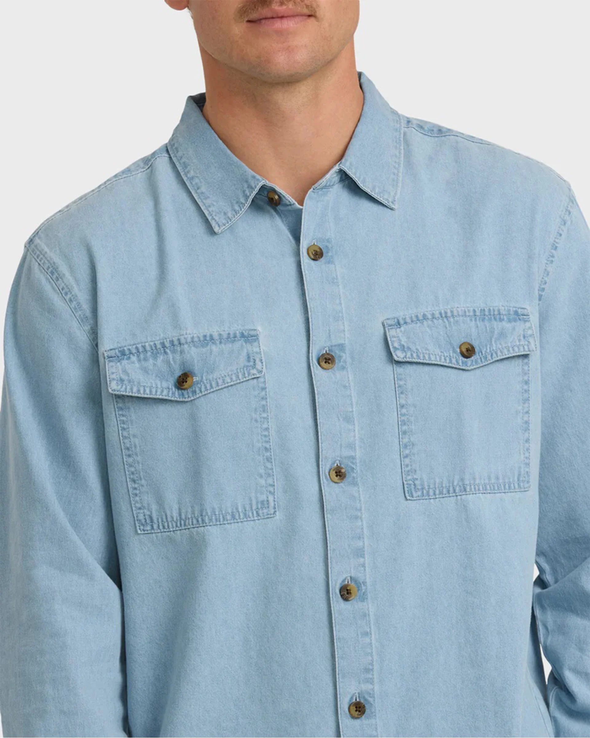 Bong Days L/S Shirt - Cloud Blue - Image 5